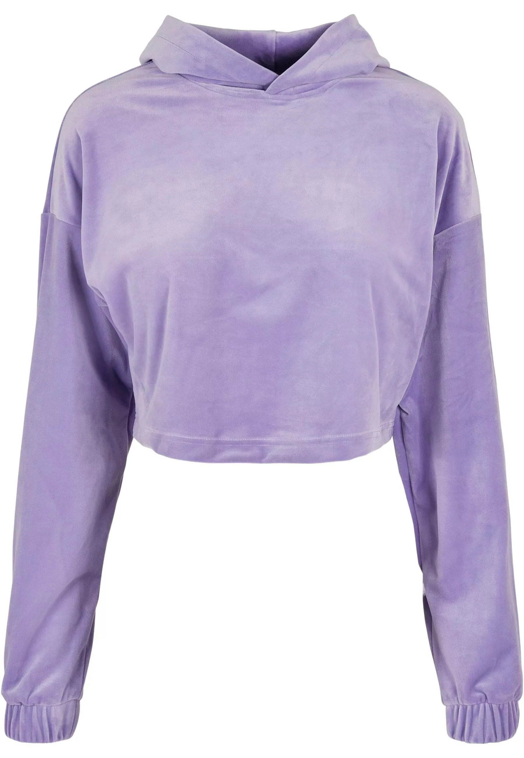 URBAN CLASSICS Kapuzenpullover "Urban Classics Damen Ladies Cropped Velvet günstig online kaufen