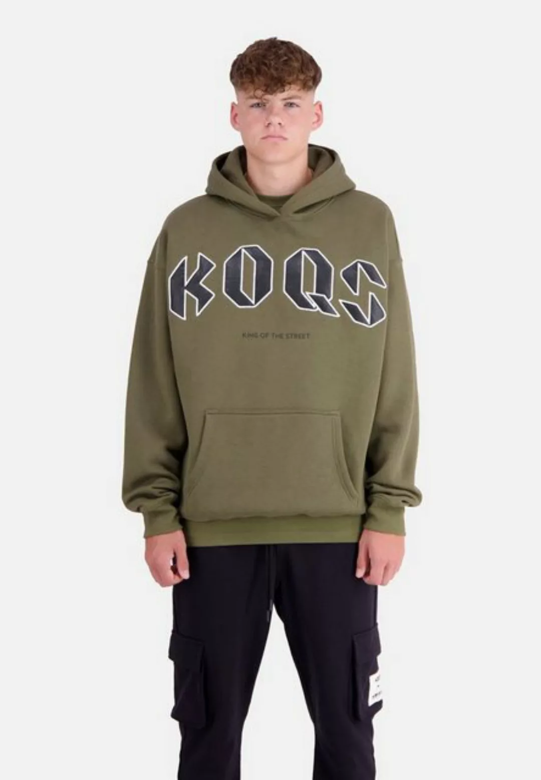 KOQS Hoodie King of the Street PU Patch günstig online kaufen