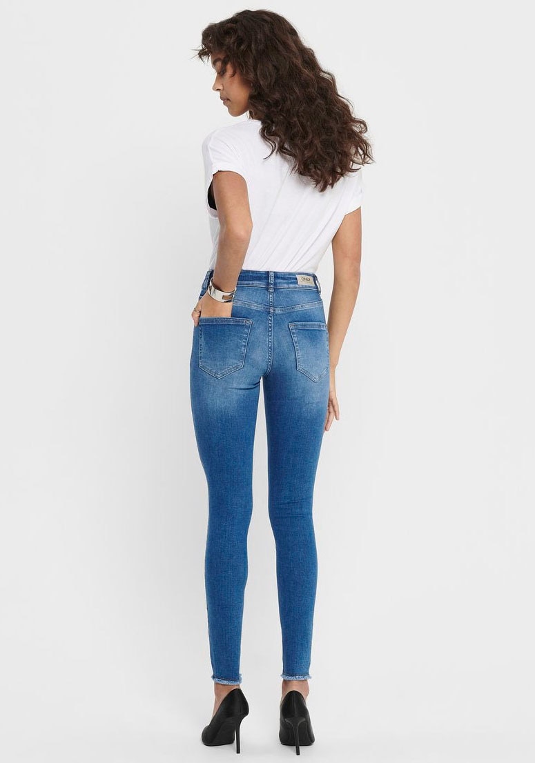 ONLY Ankle-Jeans "ONLBLUSH LIFE", mit offenen Säumen günstig online kaufen