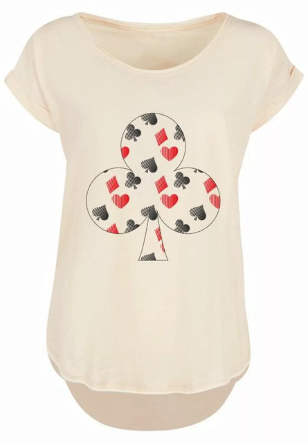 F4NT4STIC T-Shirt "Kartenspiel Kreuz Herz Karo Pik Poker", Print günstig online kaufen