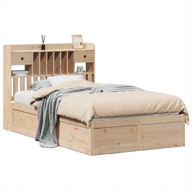 vidaXL Bett, Massivholzbett ohne Matratze 135x190 cm Kiefernholz günstig online kaufen