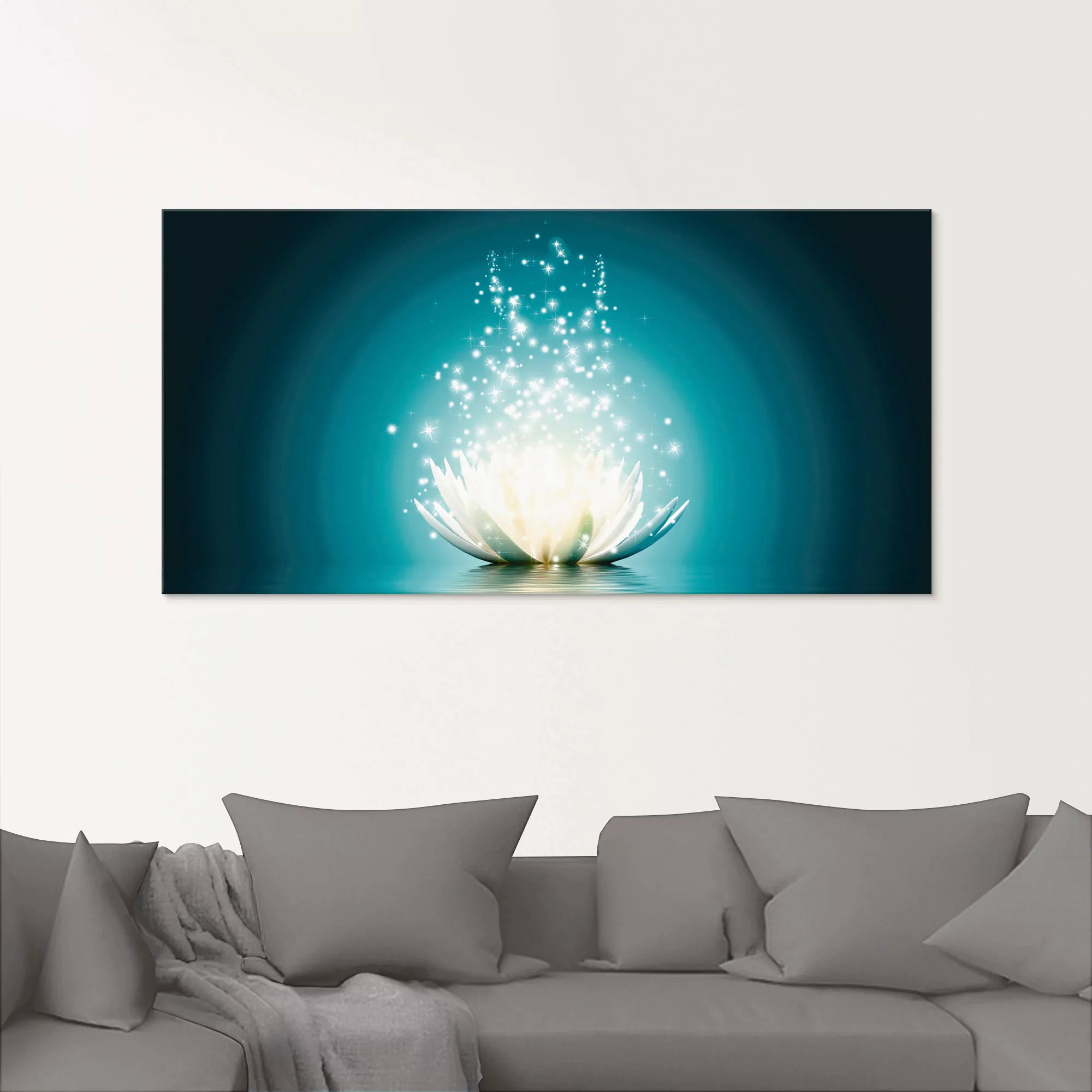 Artland Glasbild »Magie der Lotus-Blume«, Blumen, (1 St.), in verschiedenen günstig online kaufen