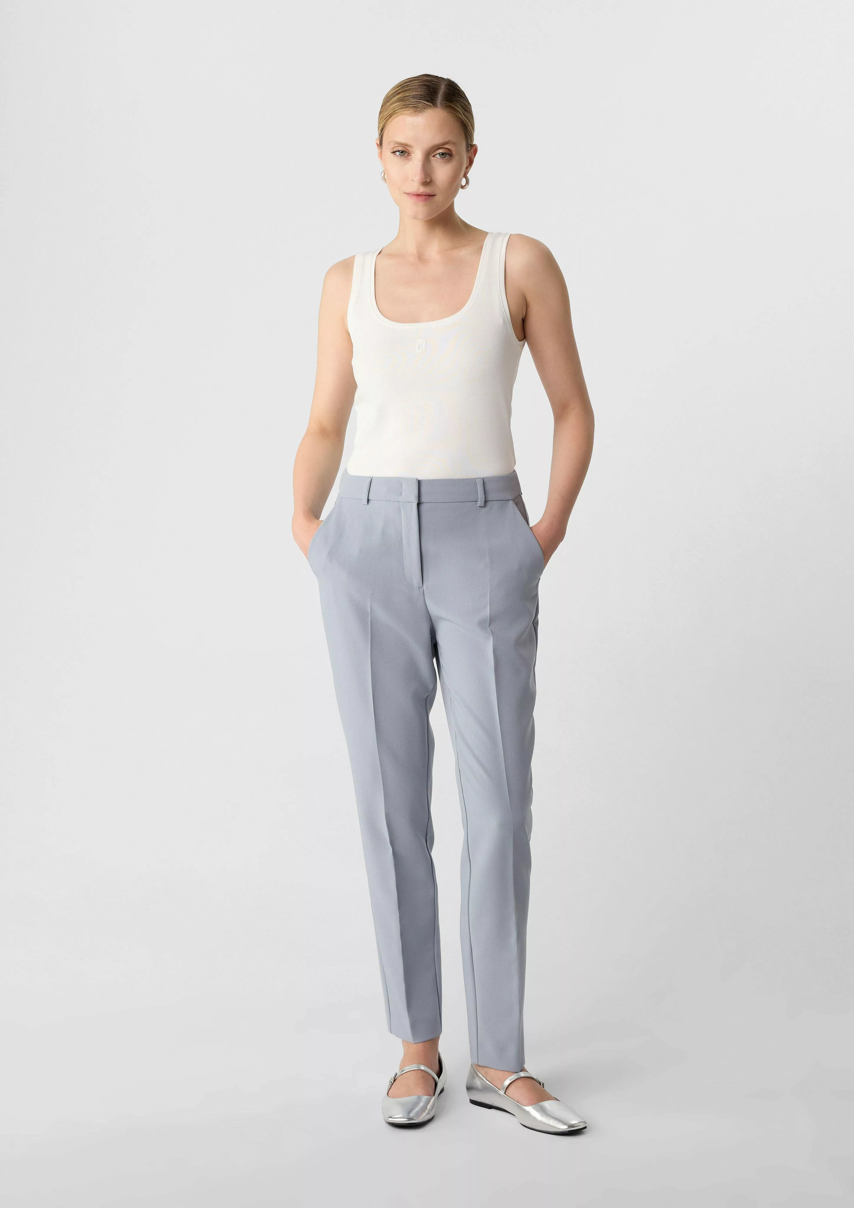 Comma Stoffhose Cigarette-Pants mit Bügelfalten günstig online kaufen