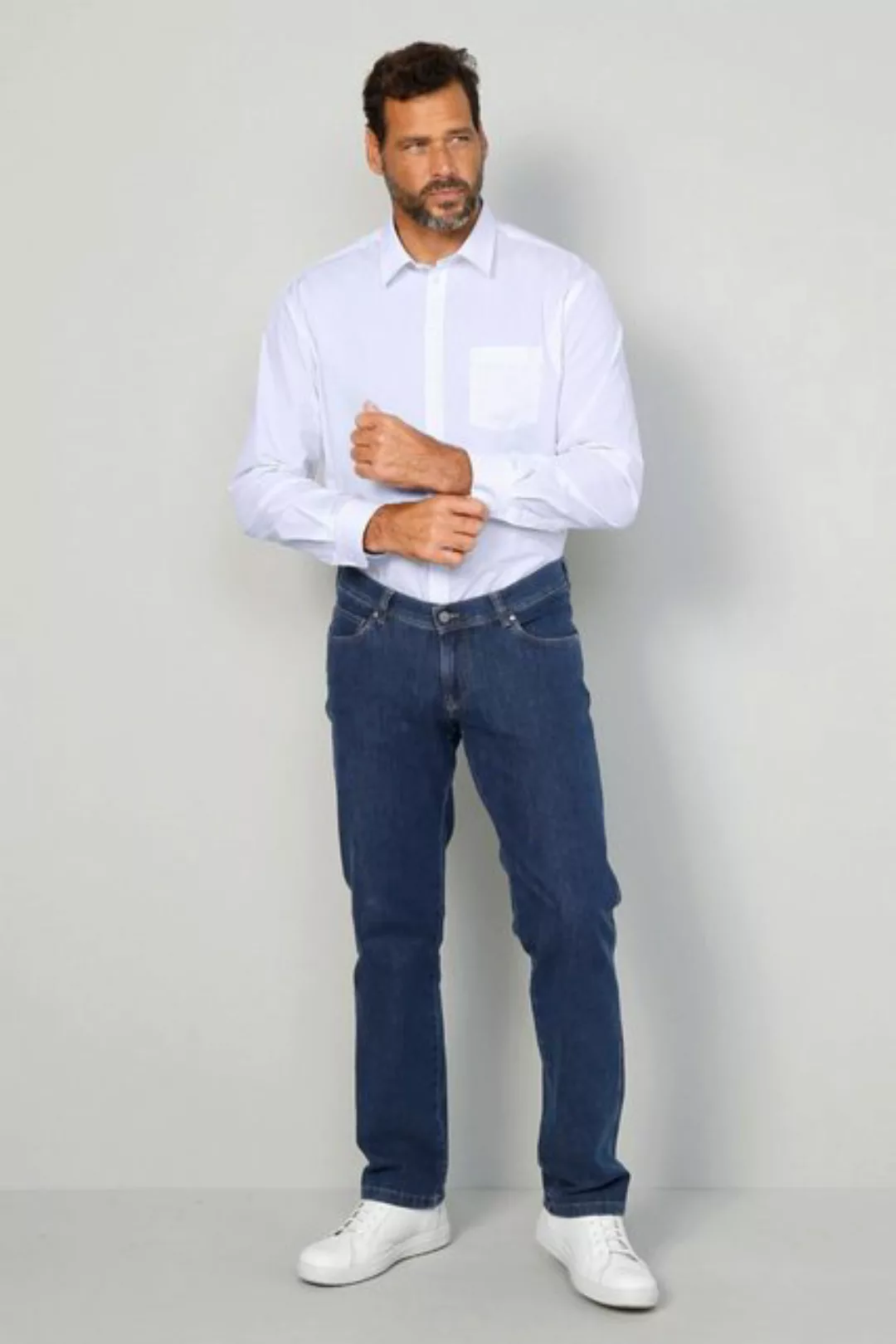 Boston Park 5-Pocket-Jeans Boston Park Jeans Stretchdenim Straight Fit günstig online kaufen