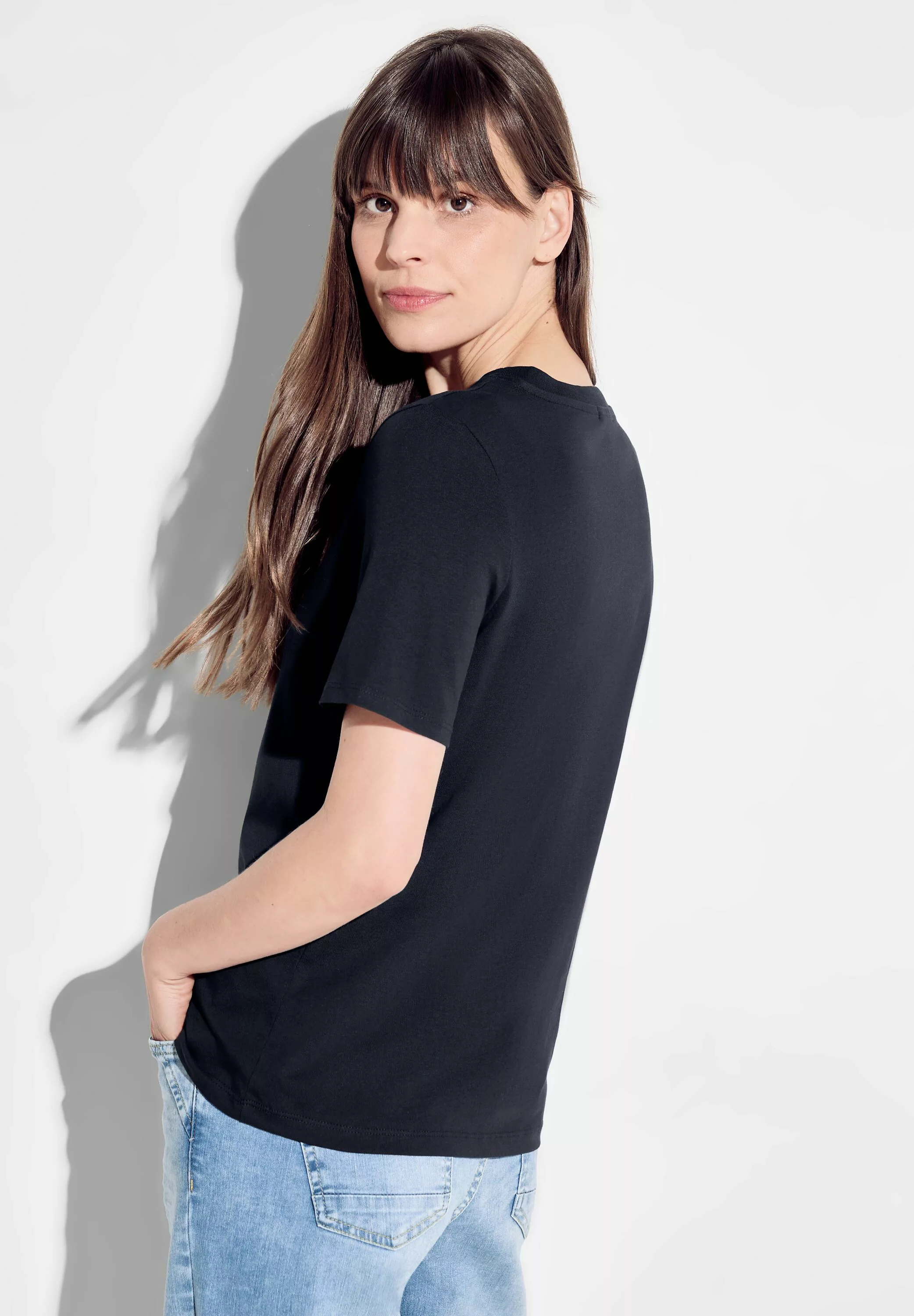 Cecil T-Shirt mit Wording auf der Brust günstig online kaufen