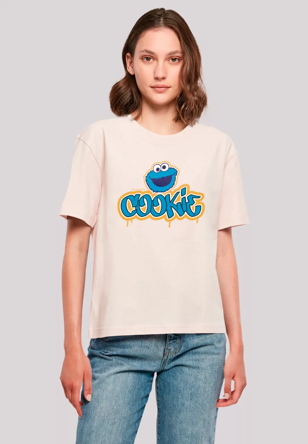 F4NT4STIC T-Shirt "Sesamstraße Cookie Graffiti Logo", Premium Qualität günstig online kaufen