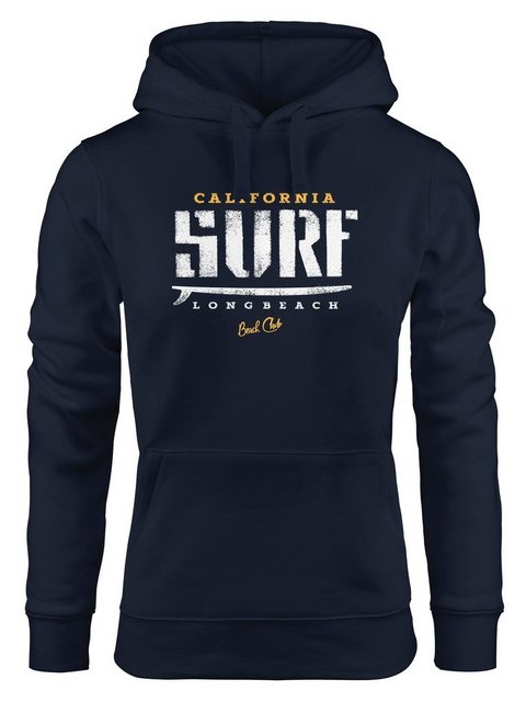 Neverless Hoodie Hoodie Damen Surf-Brett Design Kapuzen-Pullover Neverless® günstig online kaufen