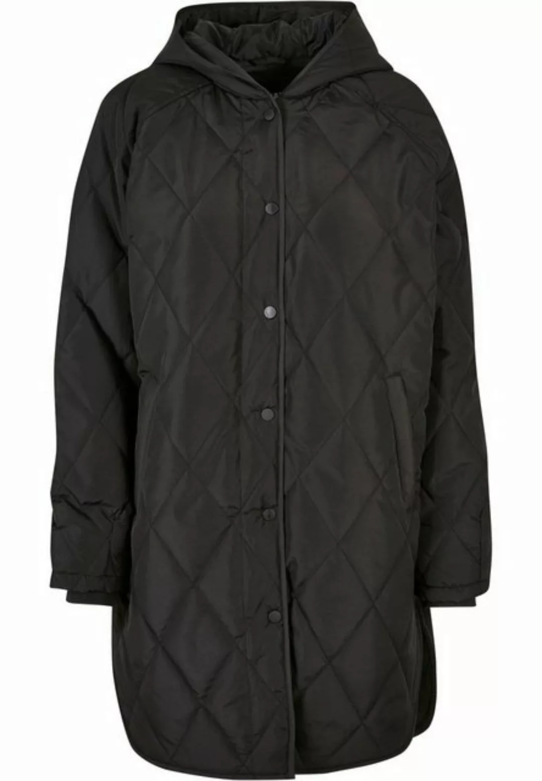 URBAN CLASSICS Outdoorjacke "Damen Ladies Oversized Diamond Quilted Hooded günstig online kaufen