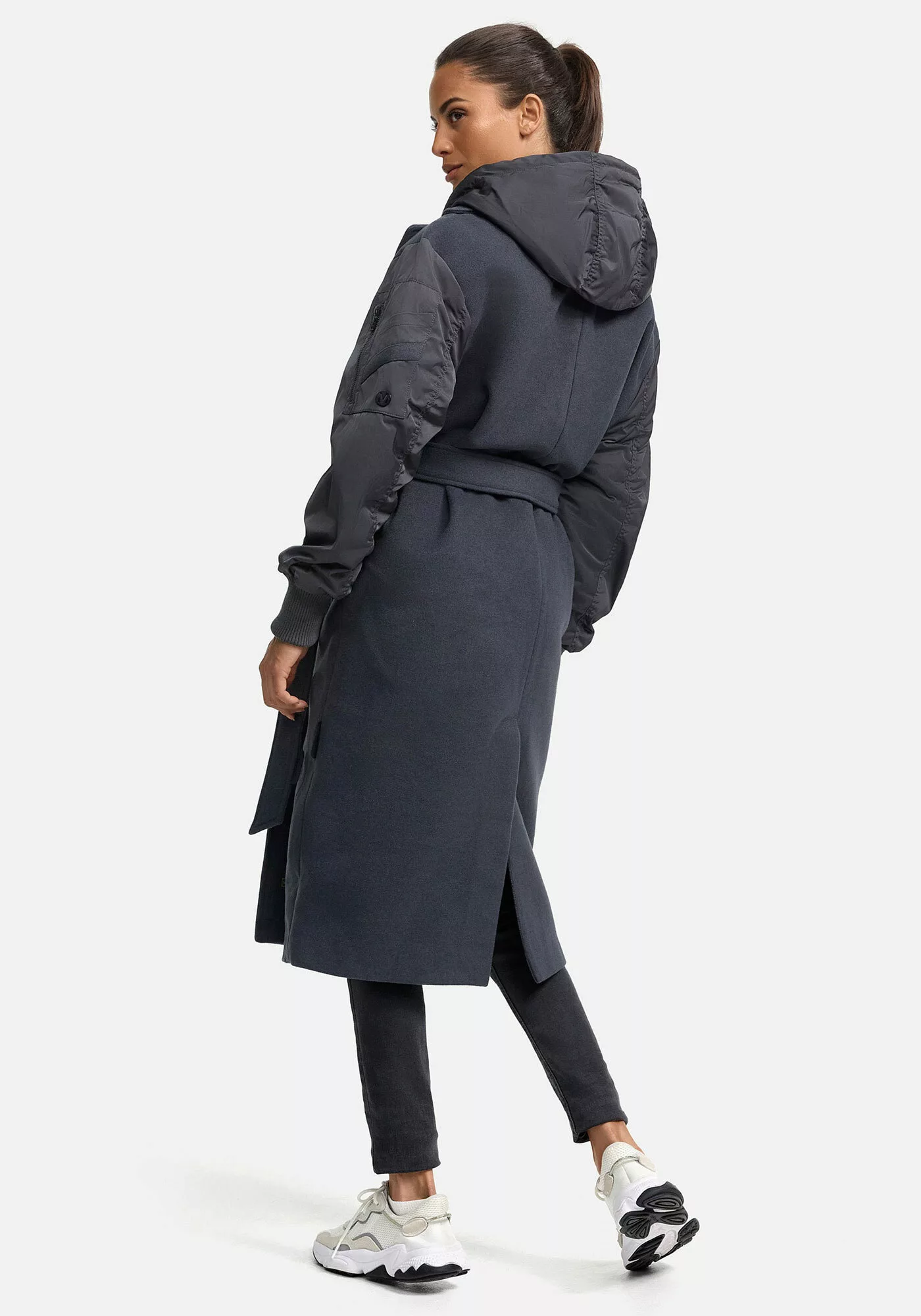 Marikoo Winterjacke "Tjadee", Langer Wickelmantel günstig online kaufen