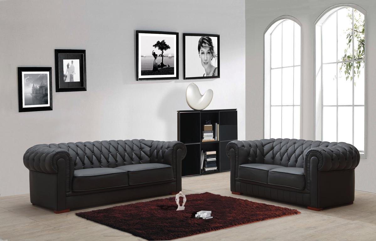 JVmoebel Sofa Weiße Chesterfield Sofagarnitur Klassiche Wonzimmer Couch Set günstig online kaufen