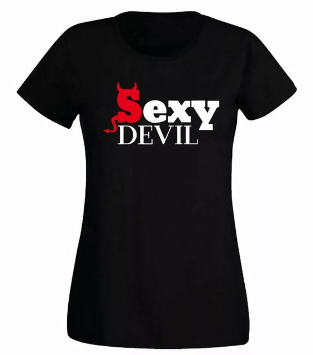 G-graphics T-Shirt Damen T-Shirt - Sexy Devil Slim-fit, mit Frontprint, mit günstig online kaufen