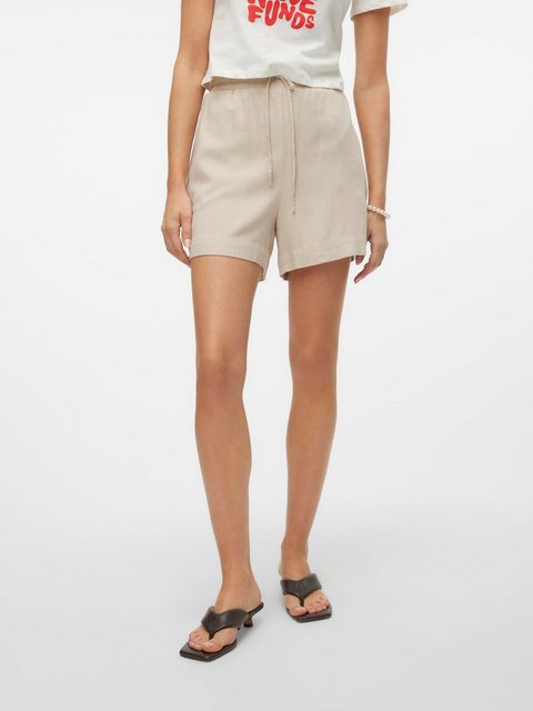 Vero Moda Shorts VMMYMILO HW PAPERBAG SHORTS WVN GA mit Leinen günstig online kaufen