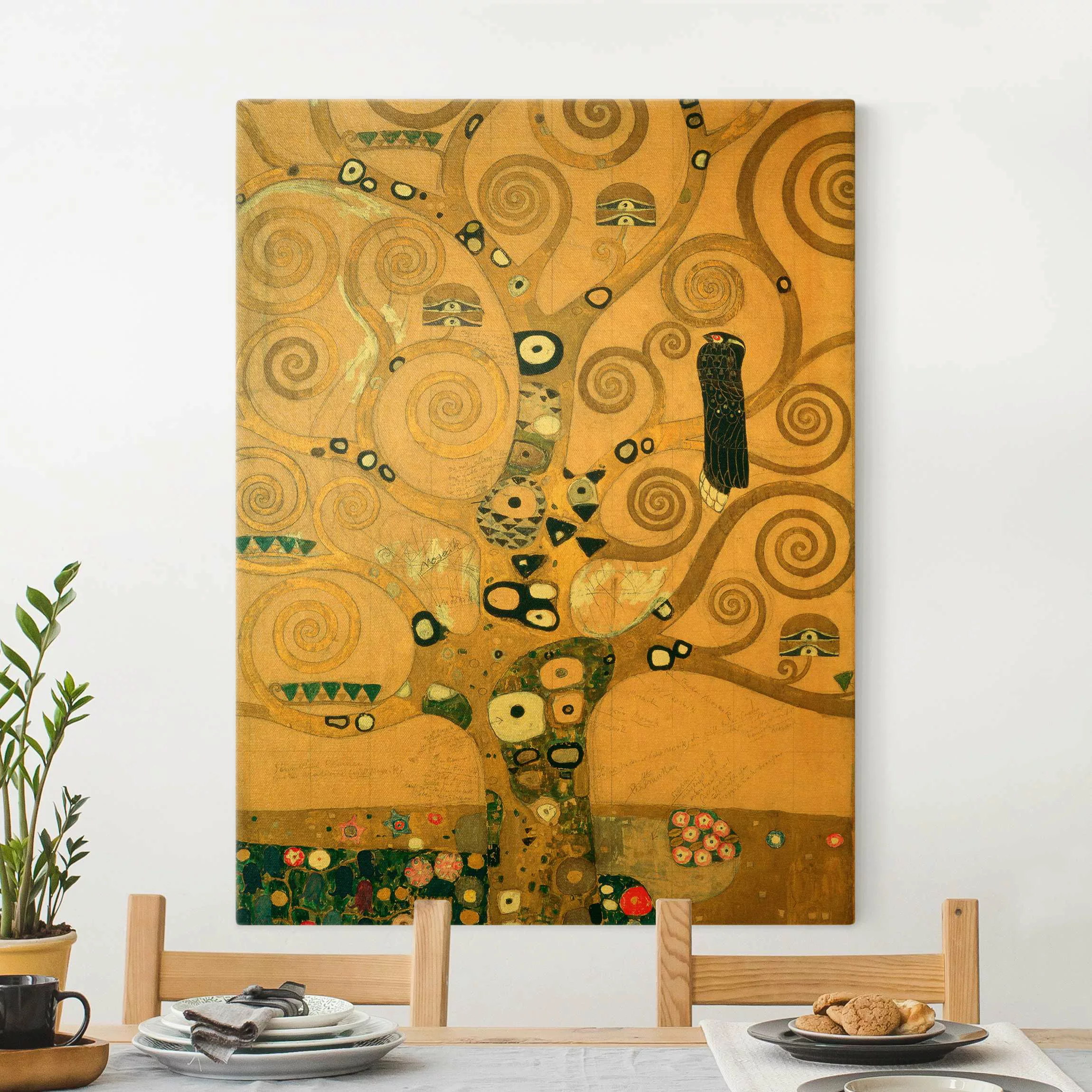 Leinwandbild Gustav Klimt - Der Lebensbaum günstig online kaufen