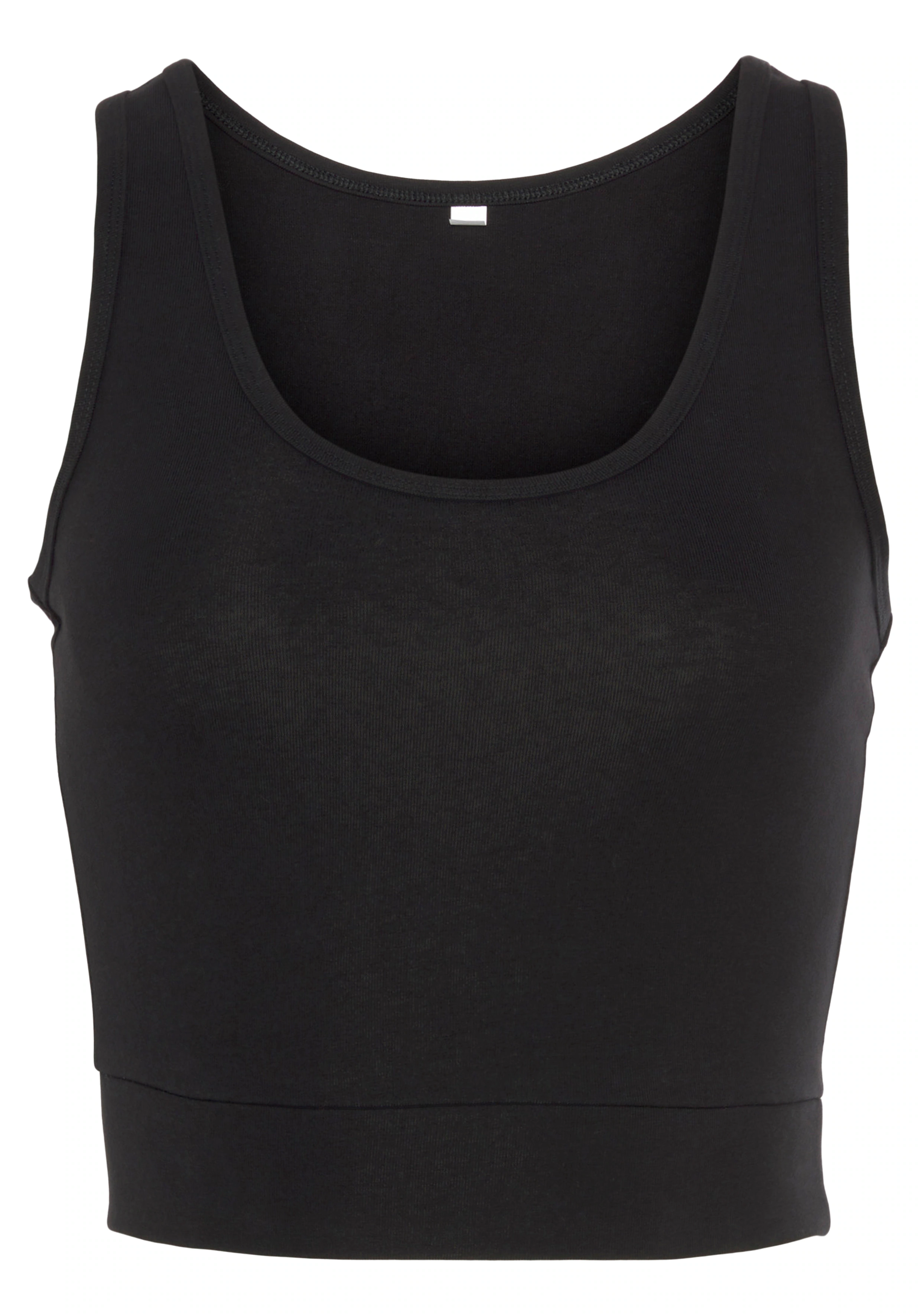 LASCANA ACTIVE Sporttop, Crop-Top mit breiten Trägern günstig online kaufen