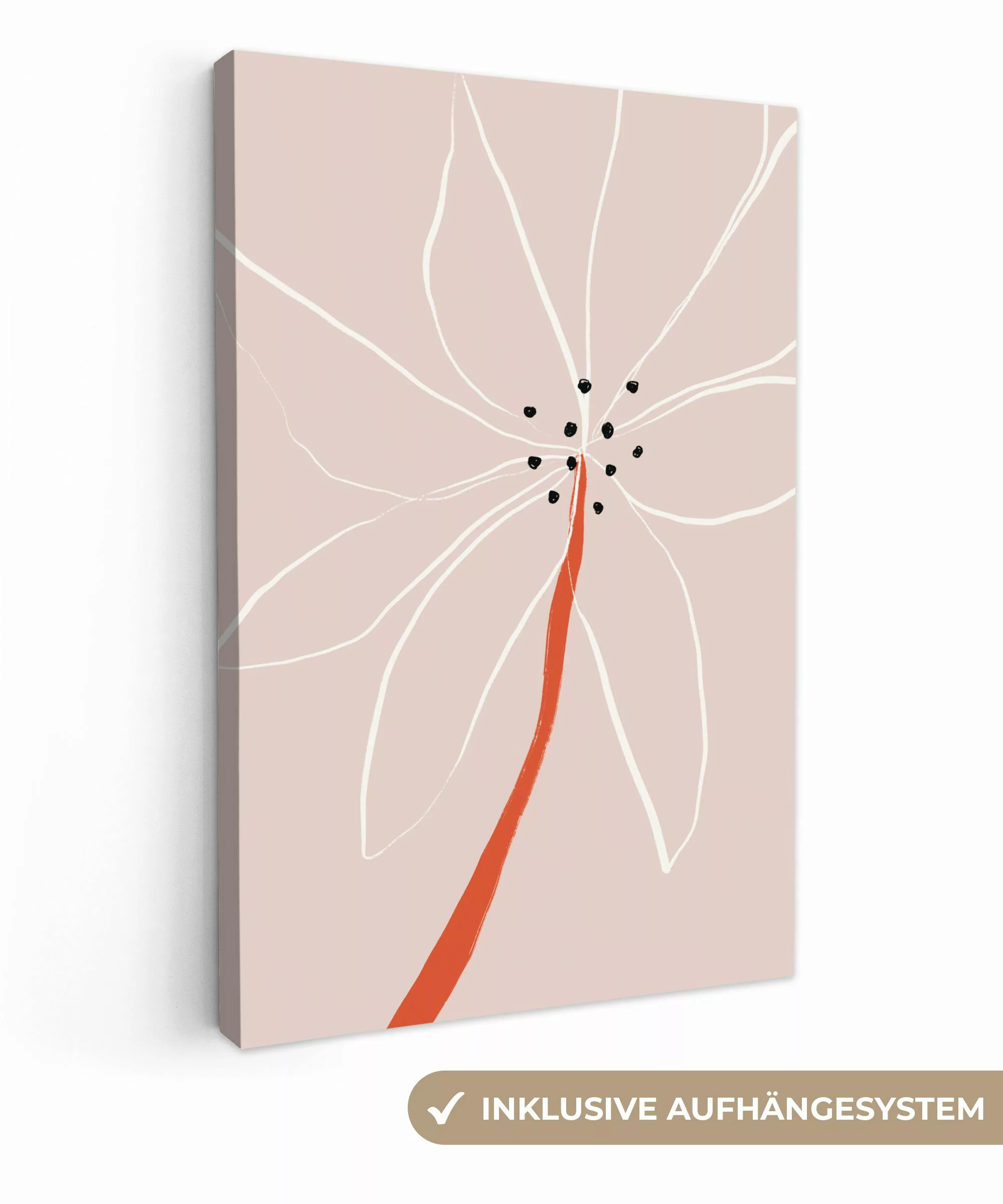 OneMillionCanvasses® Leinwandbild Blumen - Abstrakt - günstig online kaufen