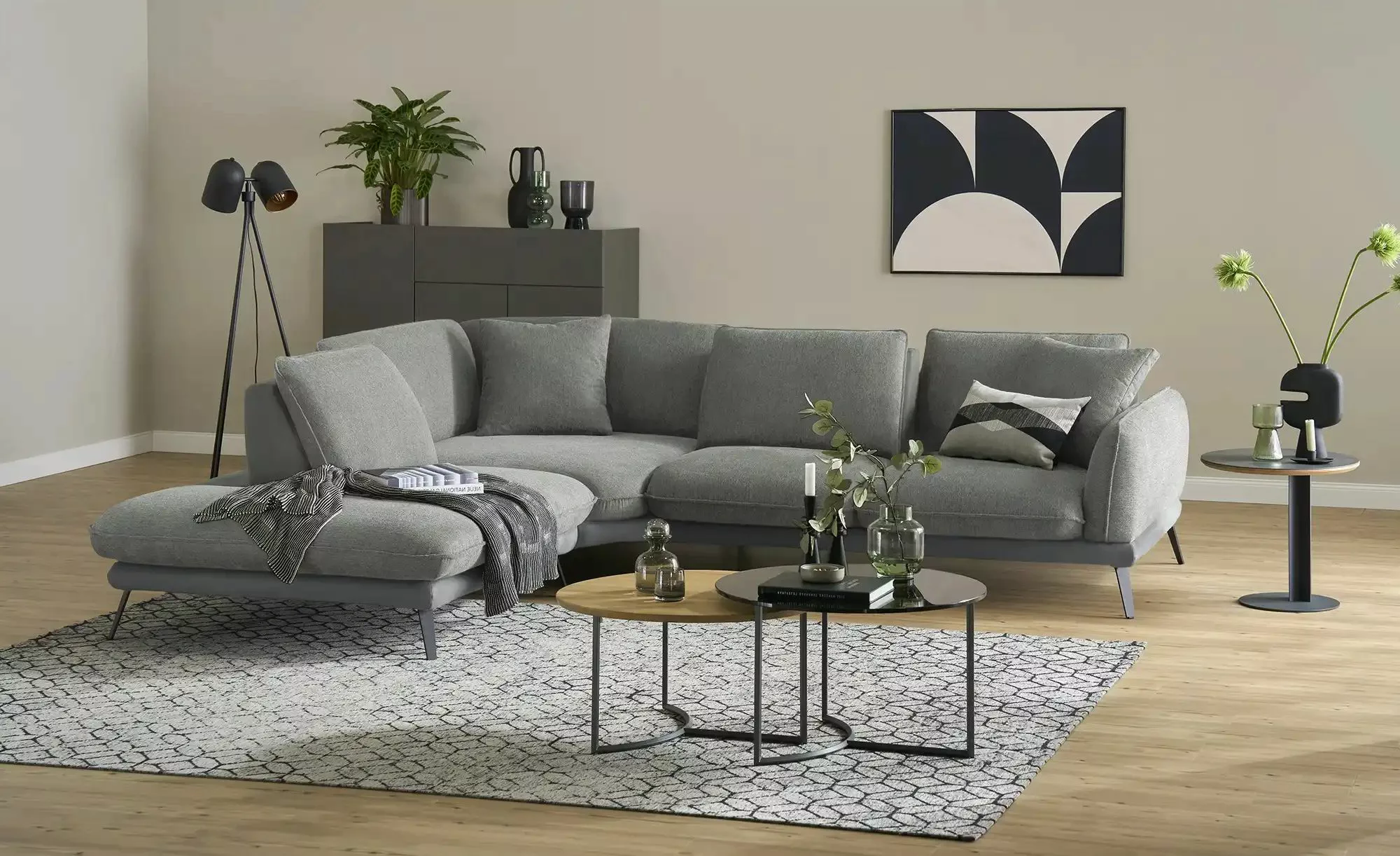 medium Ecksofa  Romance ¦ grau ¦ Maße (cm): B: 310 H: 86 T: 253 Polstermöbe günstig online kaufen