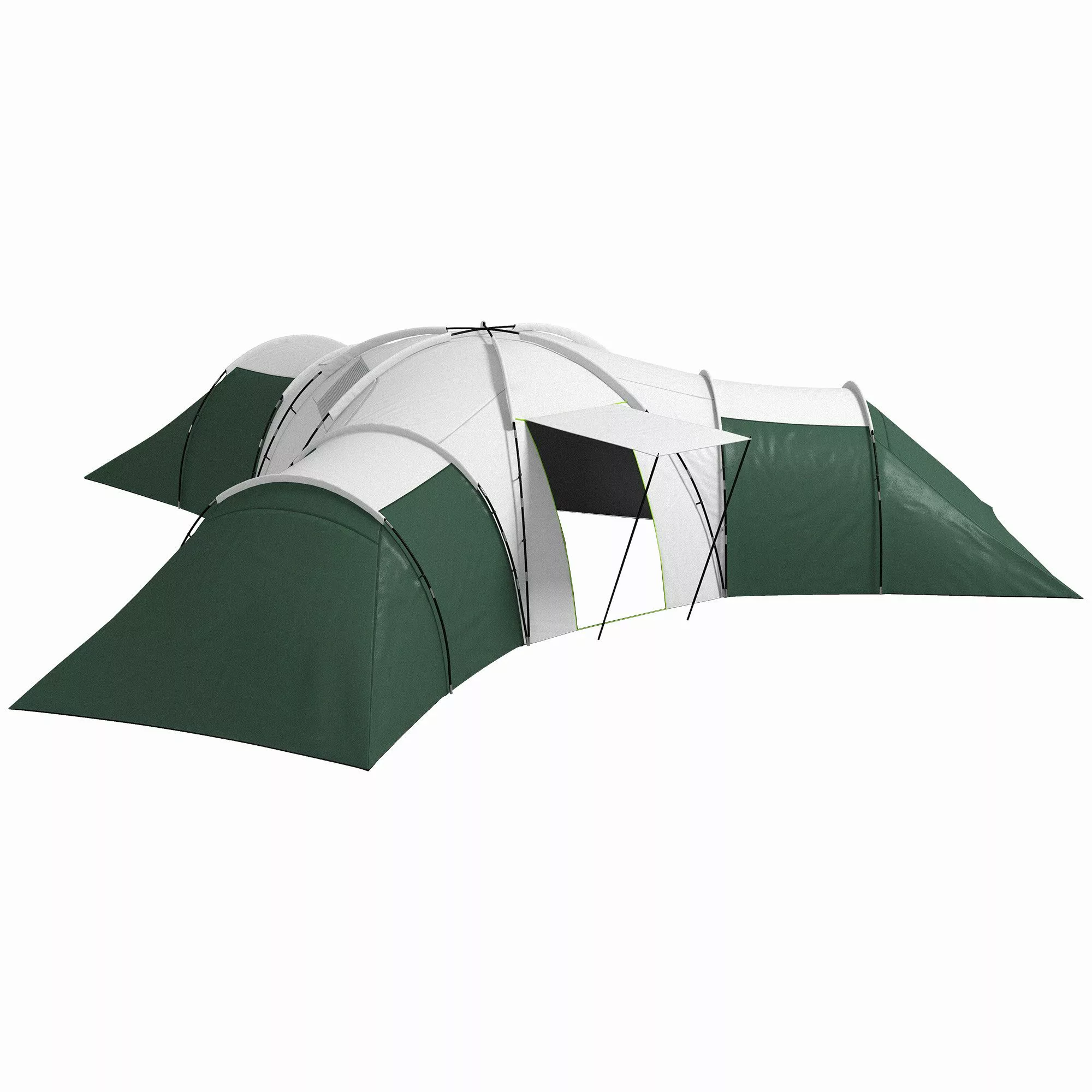 Outsunny Tunnelzelt 2000mm Wasserabweisend Oxford, Personen: günstig online kaufen