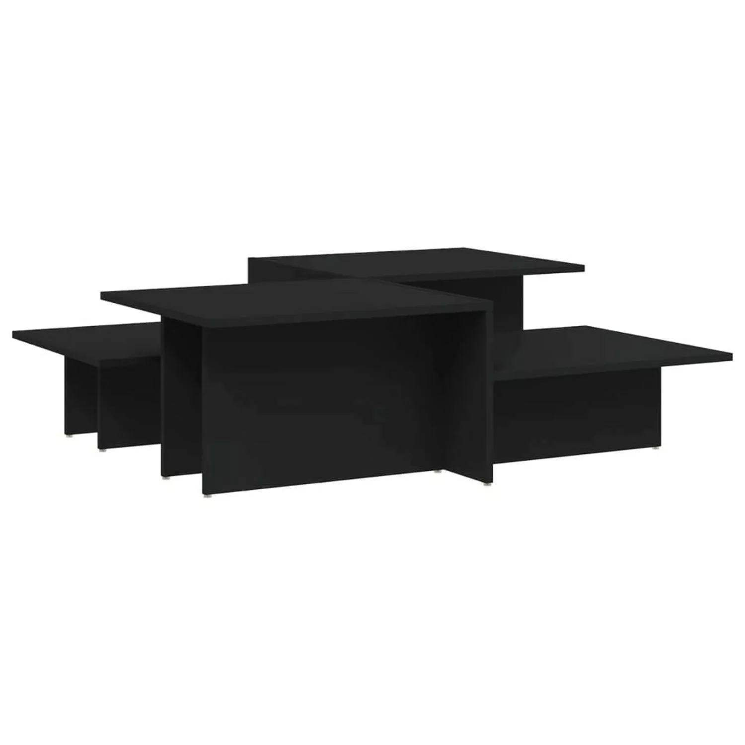 vidaXL Couchtische 2 Stk. Schwarz Holzwerkstoff Modell 1 günstig online kaufen