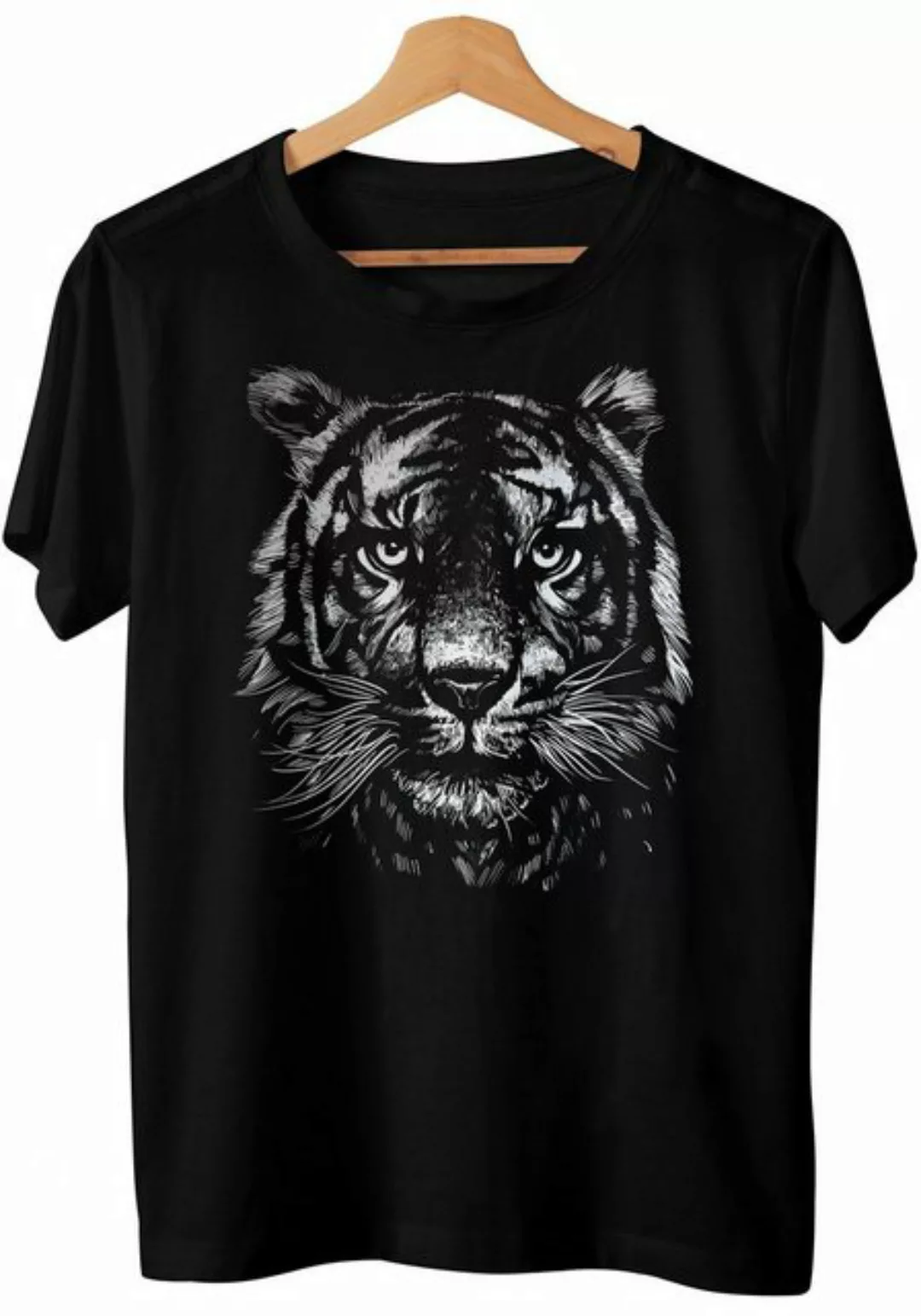 Art & Detail Shirt T-Shirt 2022 Design monochrome Motiv Tiger Year of the T günstig online kaufen
