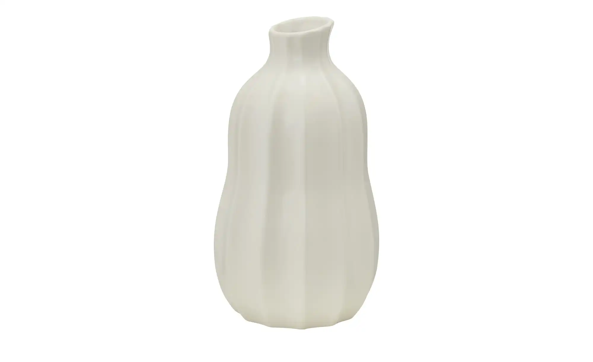 Vase ¦ weiß ¦ Dolomite ¦ Maße (cm): H: 16,4  Ø: 9.2 Accessoires > Vasen - H günstig online kaufen