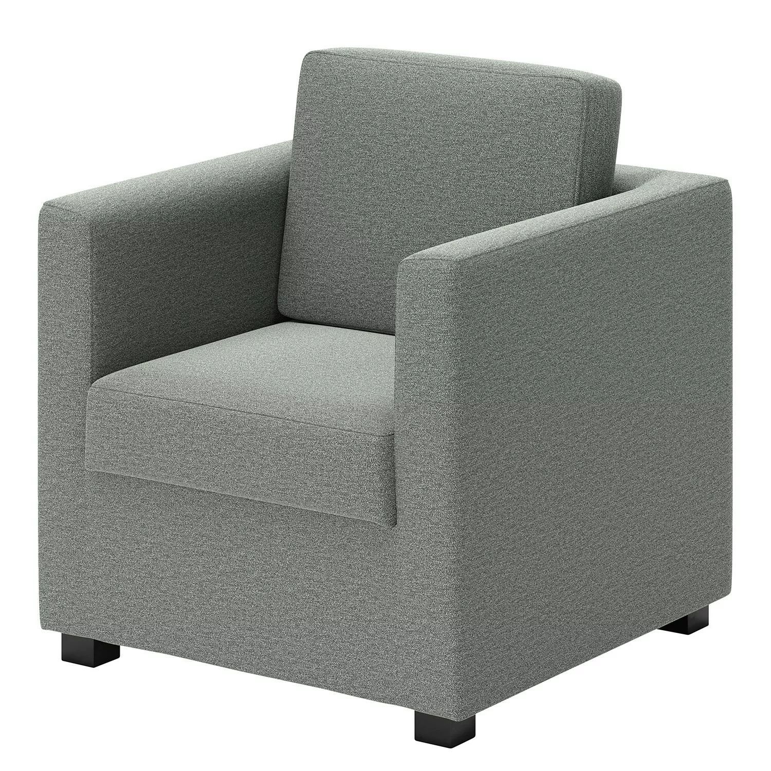 home24 loftscape Sessel Deven IX Grau Webstoff 74x83x74 cm (BxHxT) günstig online kaufen