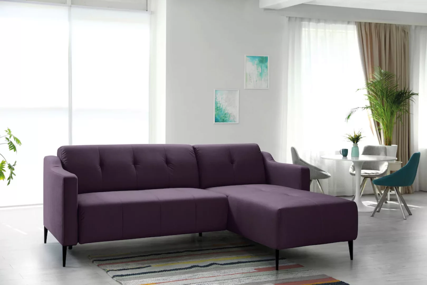 exxpo - sofa fashion Ecksofa »Svalbard, L-Form«, wahlw. mit elektrischer Si günstig online kaufen