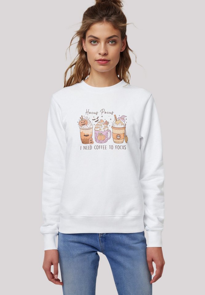 F4NT4STIC Sweatshirt Retro Halloween Hocus Pocus I Need Coffee To Focus Pre günstig online kaufen