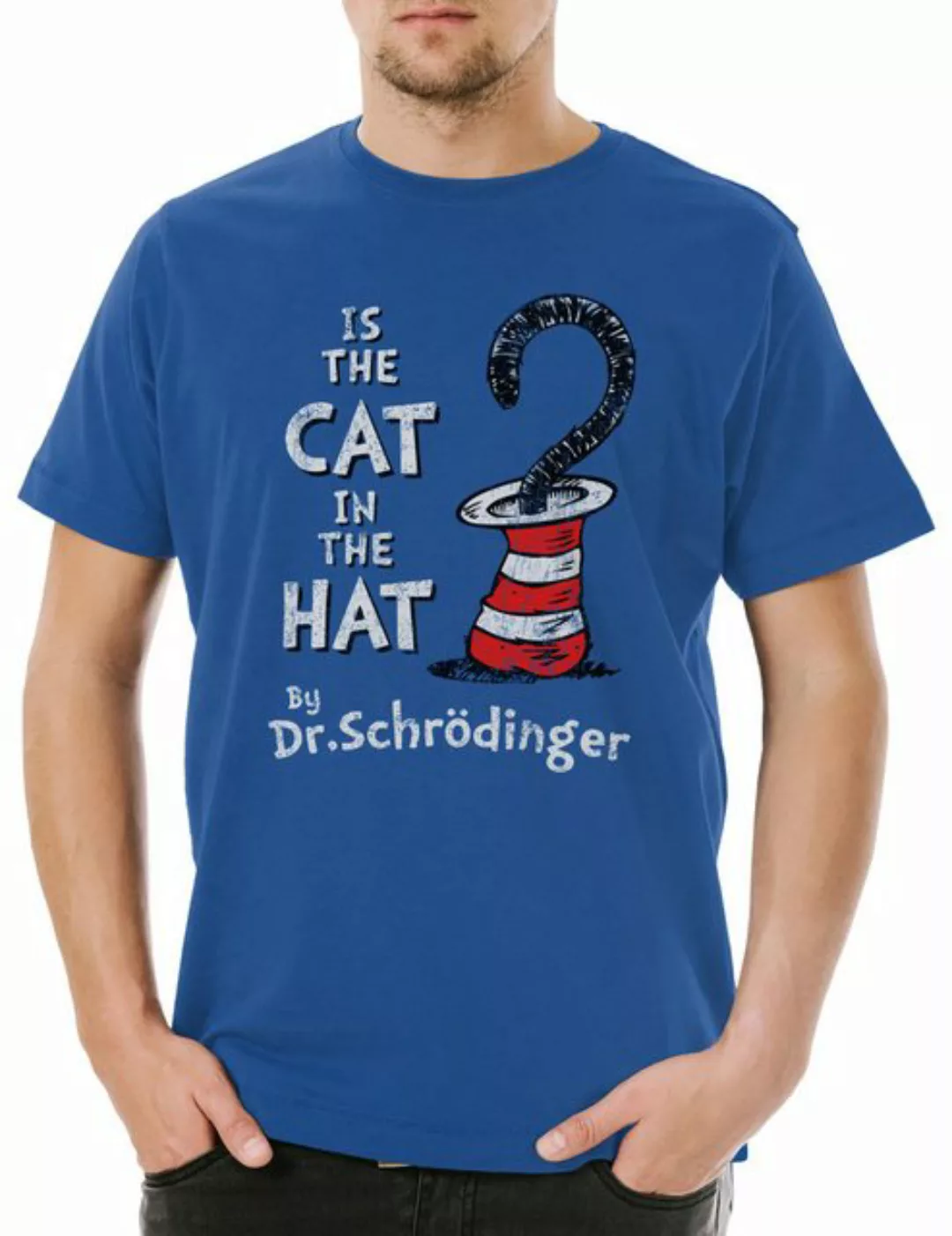 Urban Backwoods Print-Shirt Cat In The Hat Herren T-Shirt Schrödingers Schr günstig online kaufen