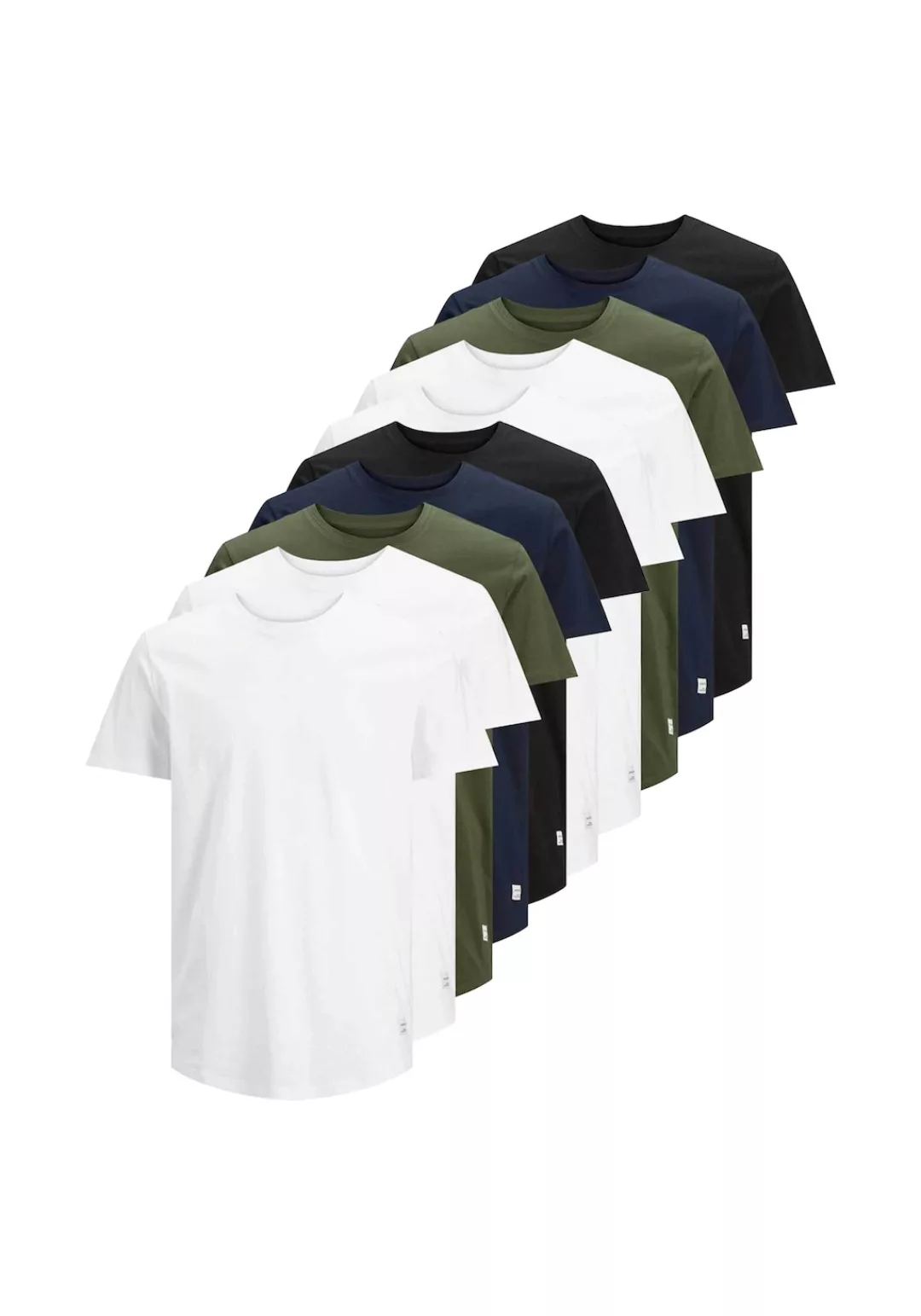 Jack & Jones T-Shirt "T-Shirt JJENOA 10er Pack" günstig online kaufen