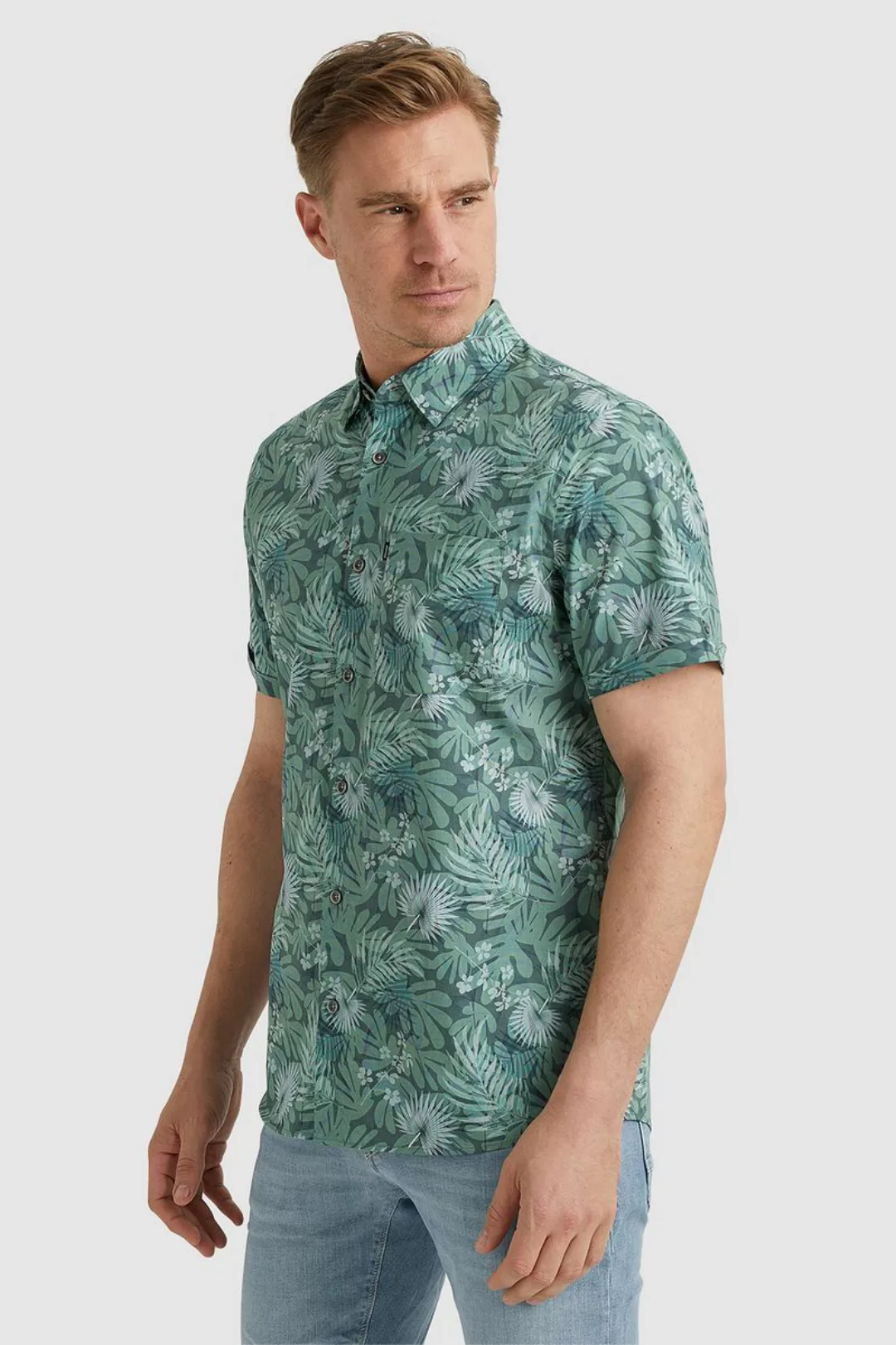 Vanguard Short Sleeve Hemd Print Grün - Größe XXL günstig online kaufen