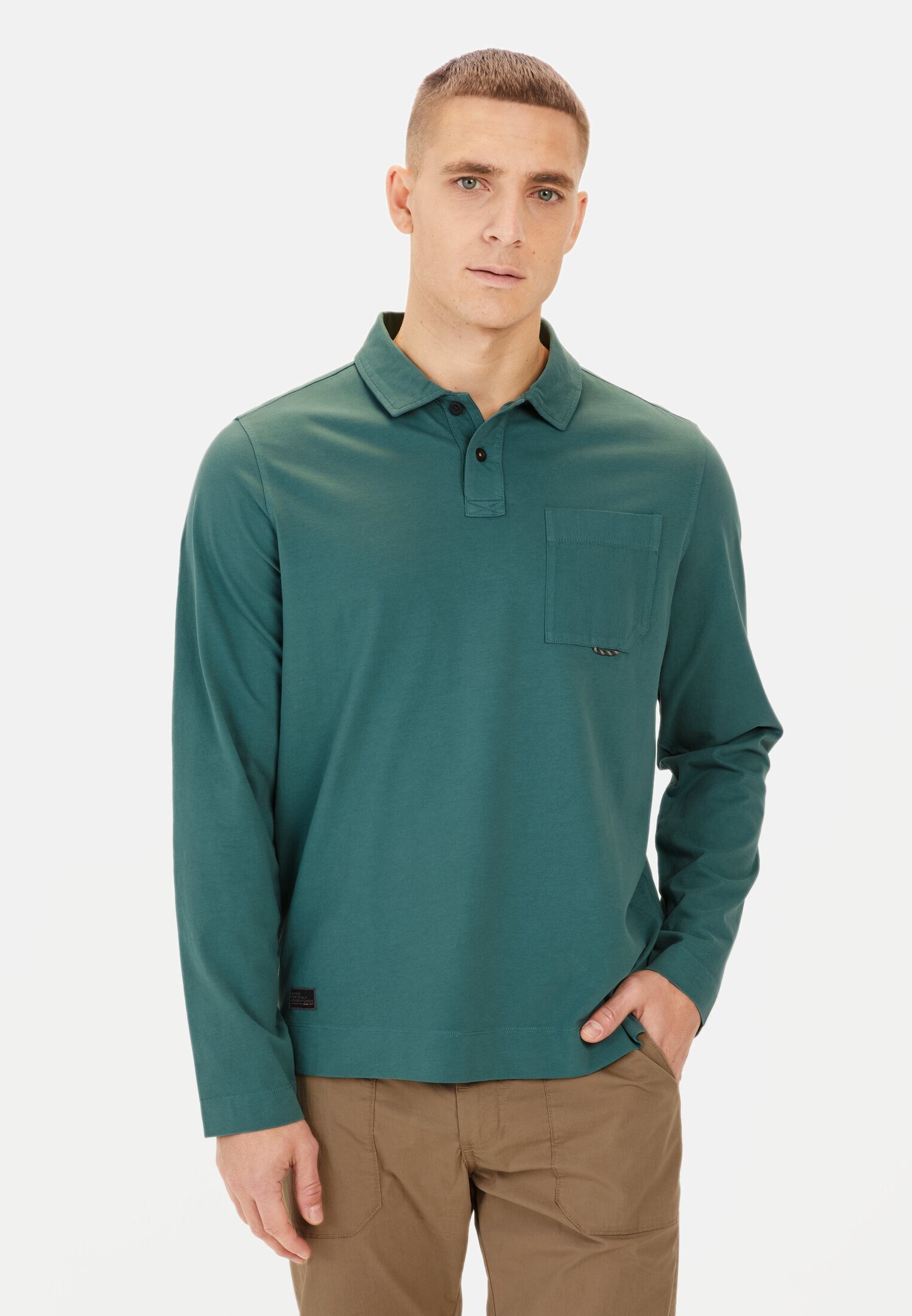camel active Poloshirt aus reiner Baumwolle günstig online kaufen