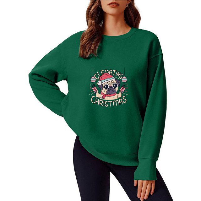 MC Star Sweatshirt Weihnachtspullover Merry Christmas Sweatshirt Weihnachts günstig online kaufen