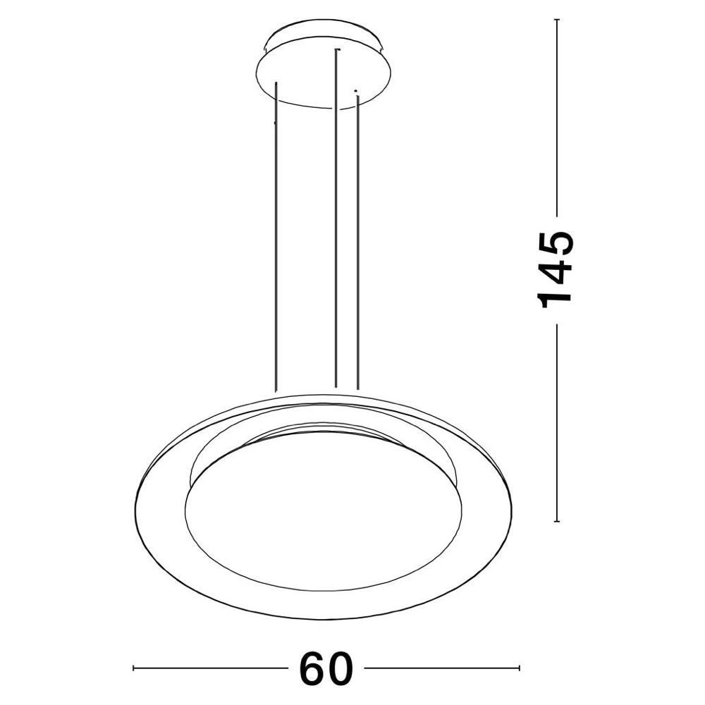 LED Pendelleuchte Epos in Weiß 38W 2100lm günstig online kaufen