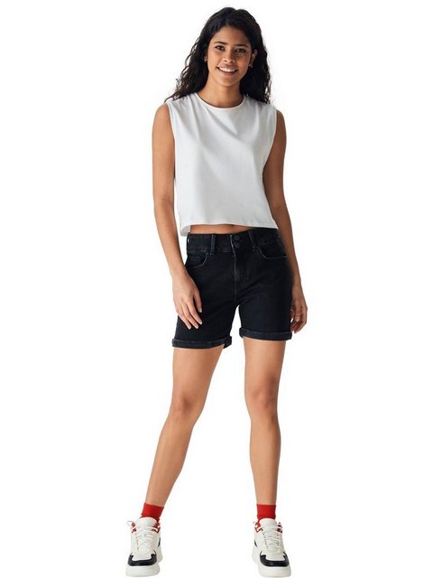 LTB Damen Jeans Short Becky X - Schwarz - Ariela Safe Wash günstig online kaufen