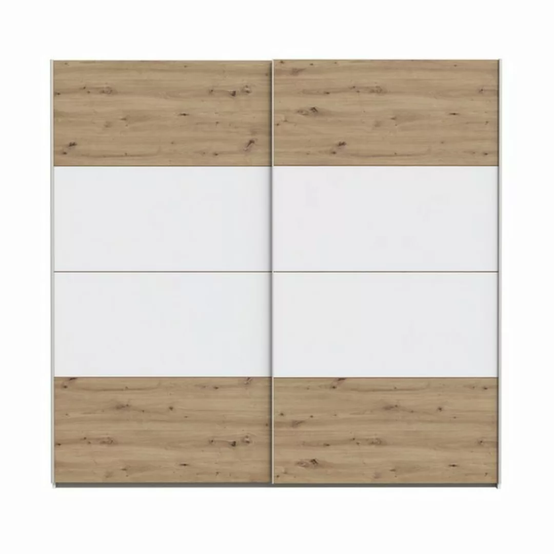 FORTE Schiebetürenschrank in Artisan Eiche/ Weiß - 220,1x210,5x61,2 (BxHxT) günstig online kaufen