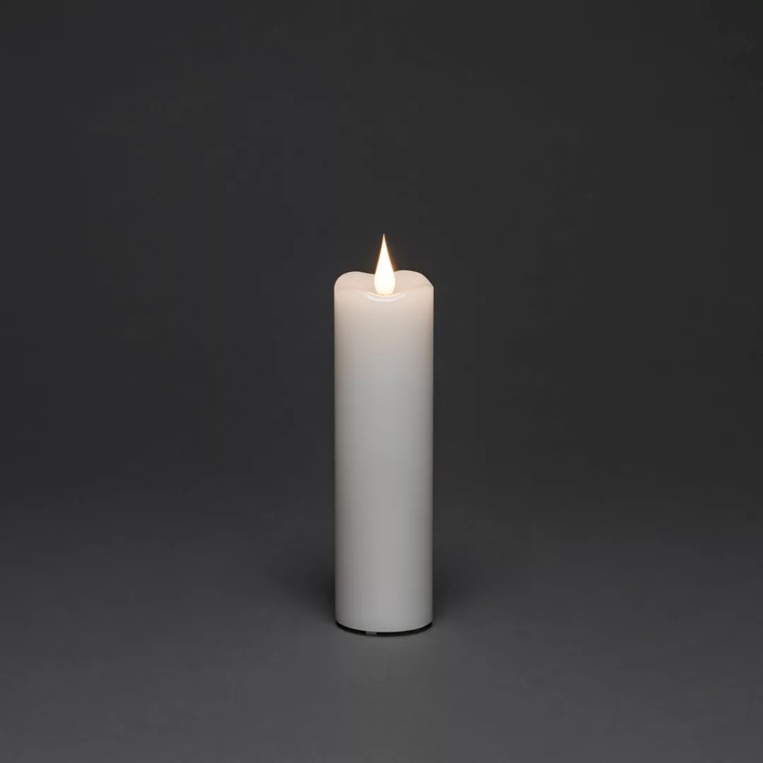 KONSTSMIDE LED-Kerze "Weihnachtsdeko", LED Echtwachskerze, weiss günstig online kaufen