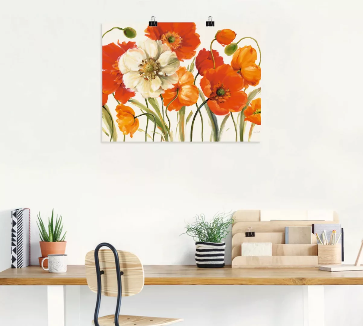 Artland Wandbild »Mohnblumen I«, Blumen, (1 St.), als Leinwandbild, Poster, günstig online kaufen