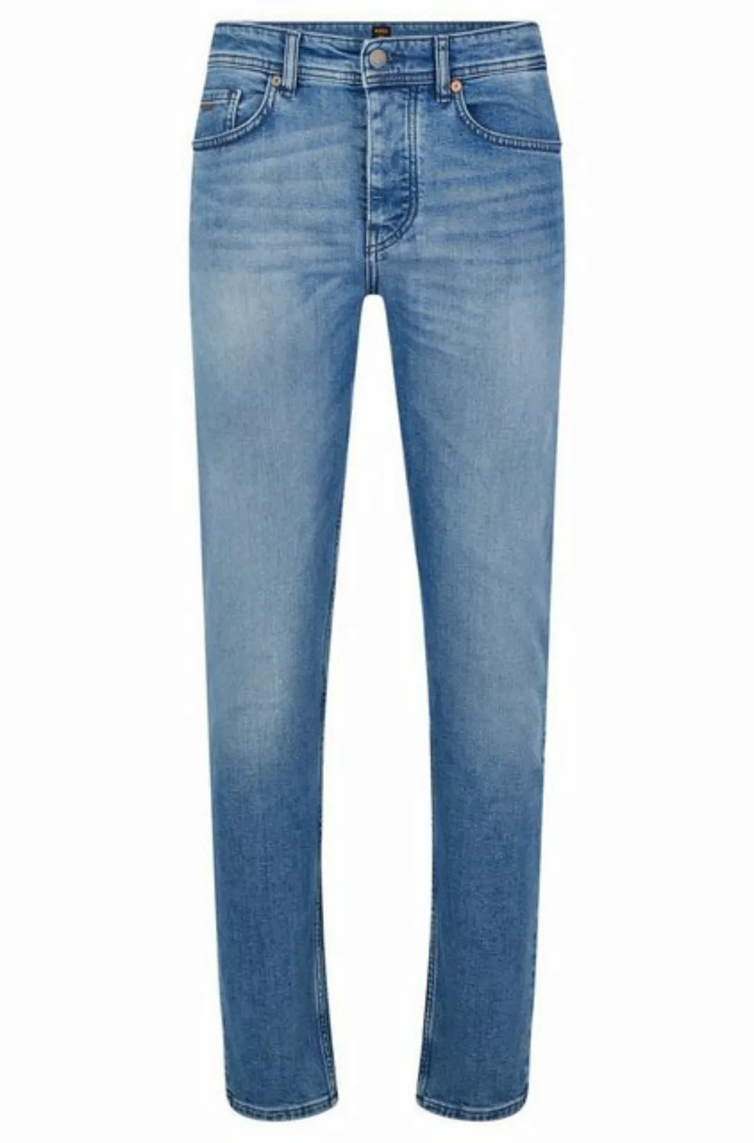 BOSS ORANGE Slim-fit-Jeans BLAUE TAPERED-FIT JEANS AUS KOMFORTABLEM STRETCH günstig online kaufen