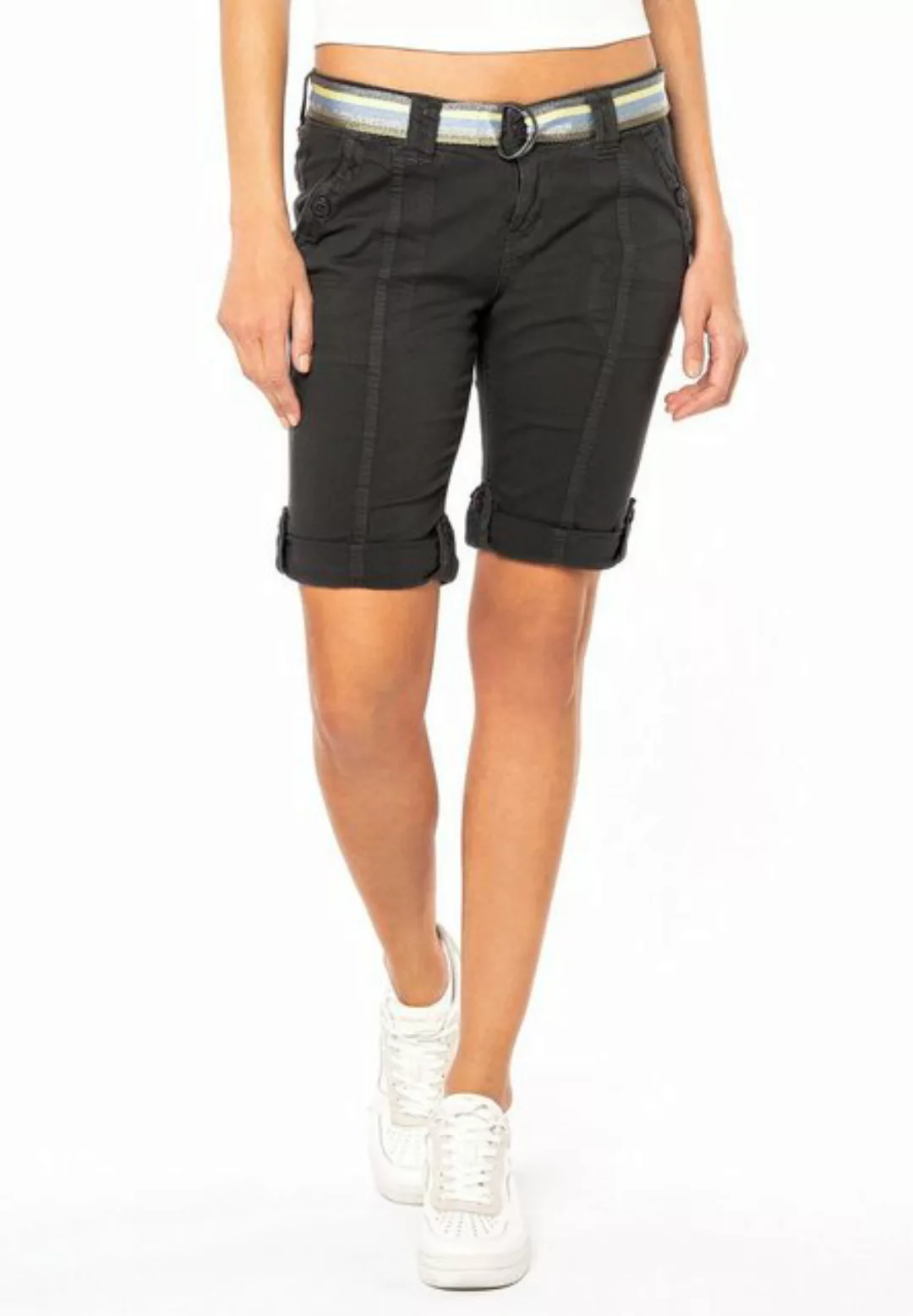 Fresh Made Bermudas Bermuda mit glänzendem Gürtel günstig online kaufen