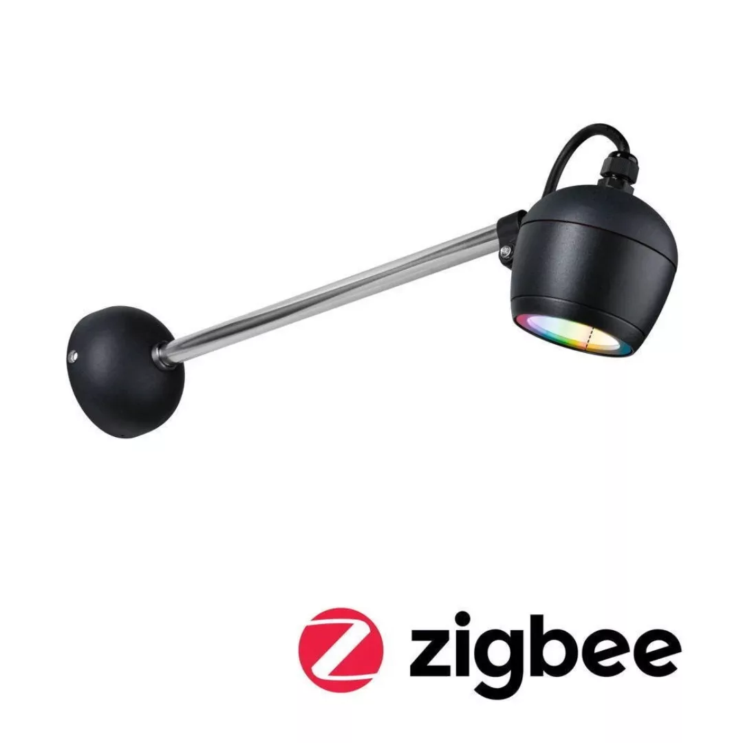 LED Zigbee Wandleuchte Kikolo RGBW in Anthrazit 6,2W 440lm IP65 günstig online kaufen