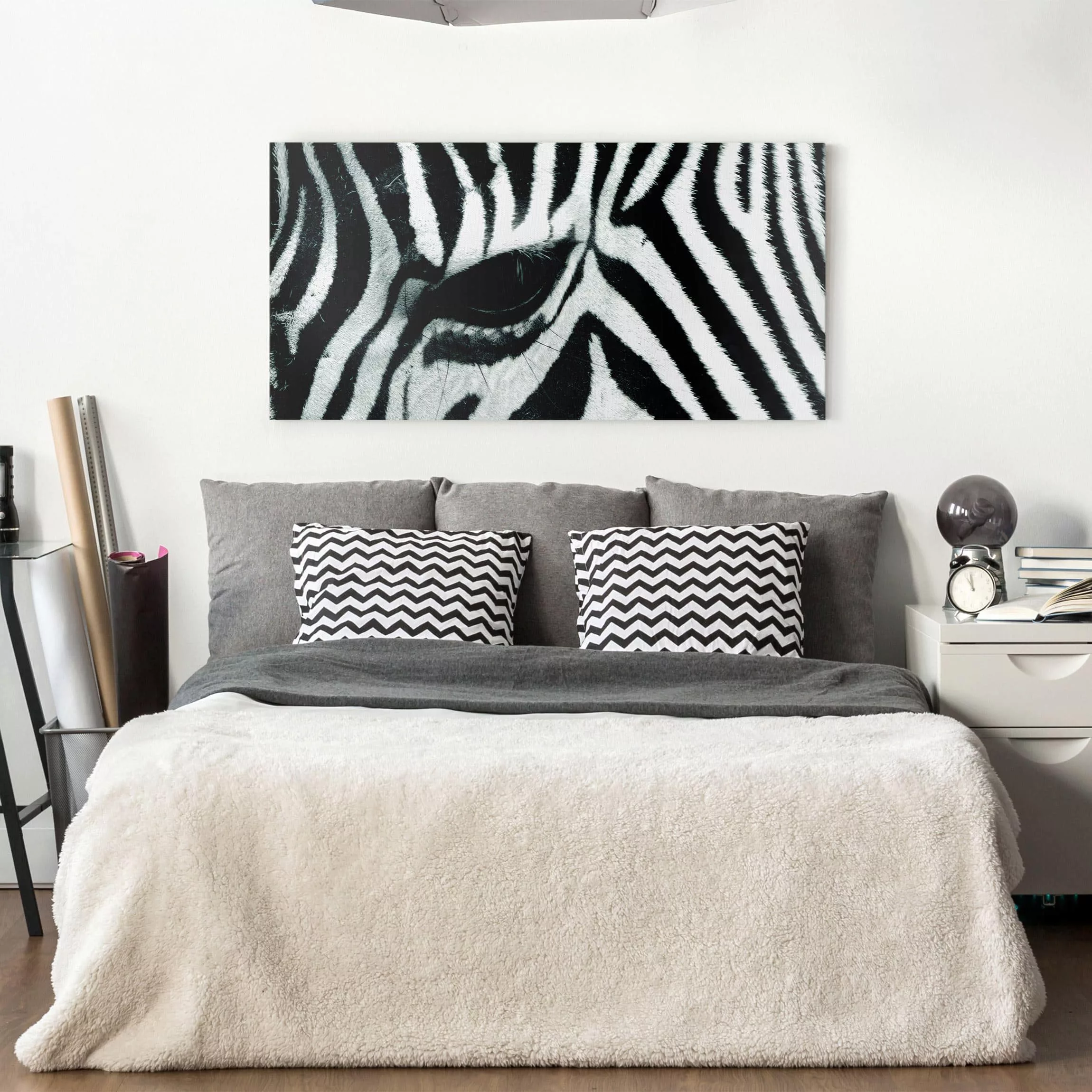 Leinwandbild Tiere - Querformat Zebra Crossing No.4 günstig online kaufen