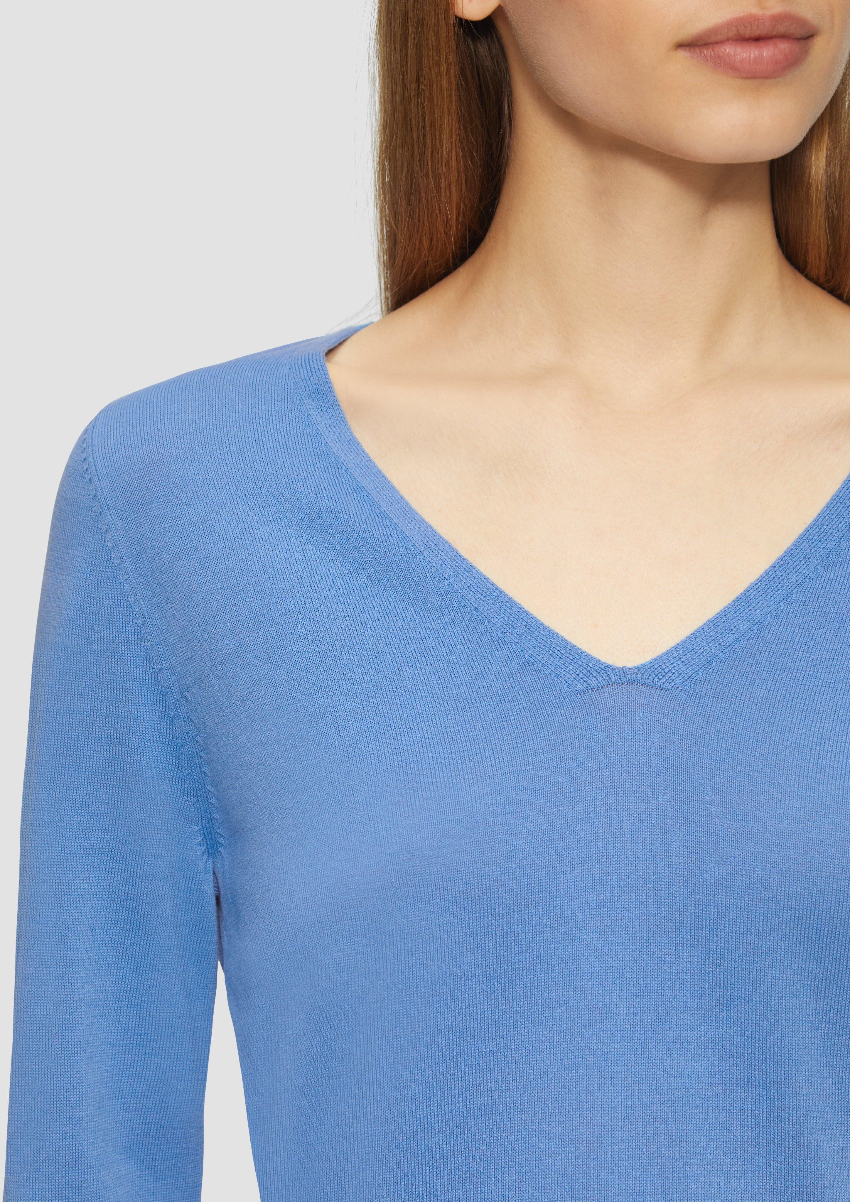 s.Oliver Strickpullover Feinstrickpullover mit V-Ausschnitt und günstig online kaufen