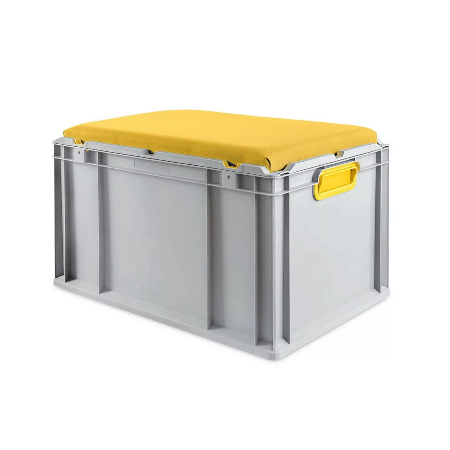 PROREGAL Eurobox NextGen Seat Box Gelb HxBxT 365 x 40 x 60 cm 65 Liter Grif günstig online kaufen