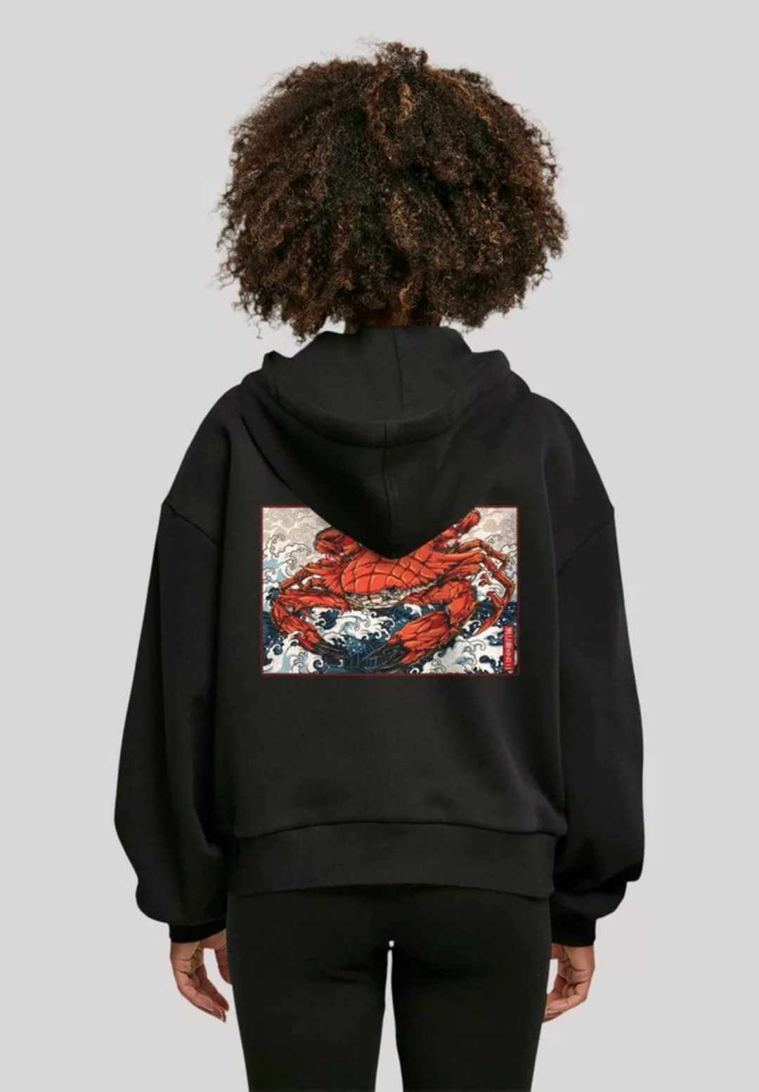 F4NT4STIC Kapuzenpullover "Crab Kanji Japan", Print günstig online kaufen