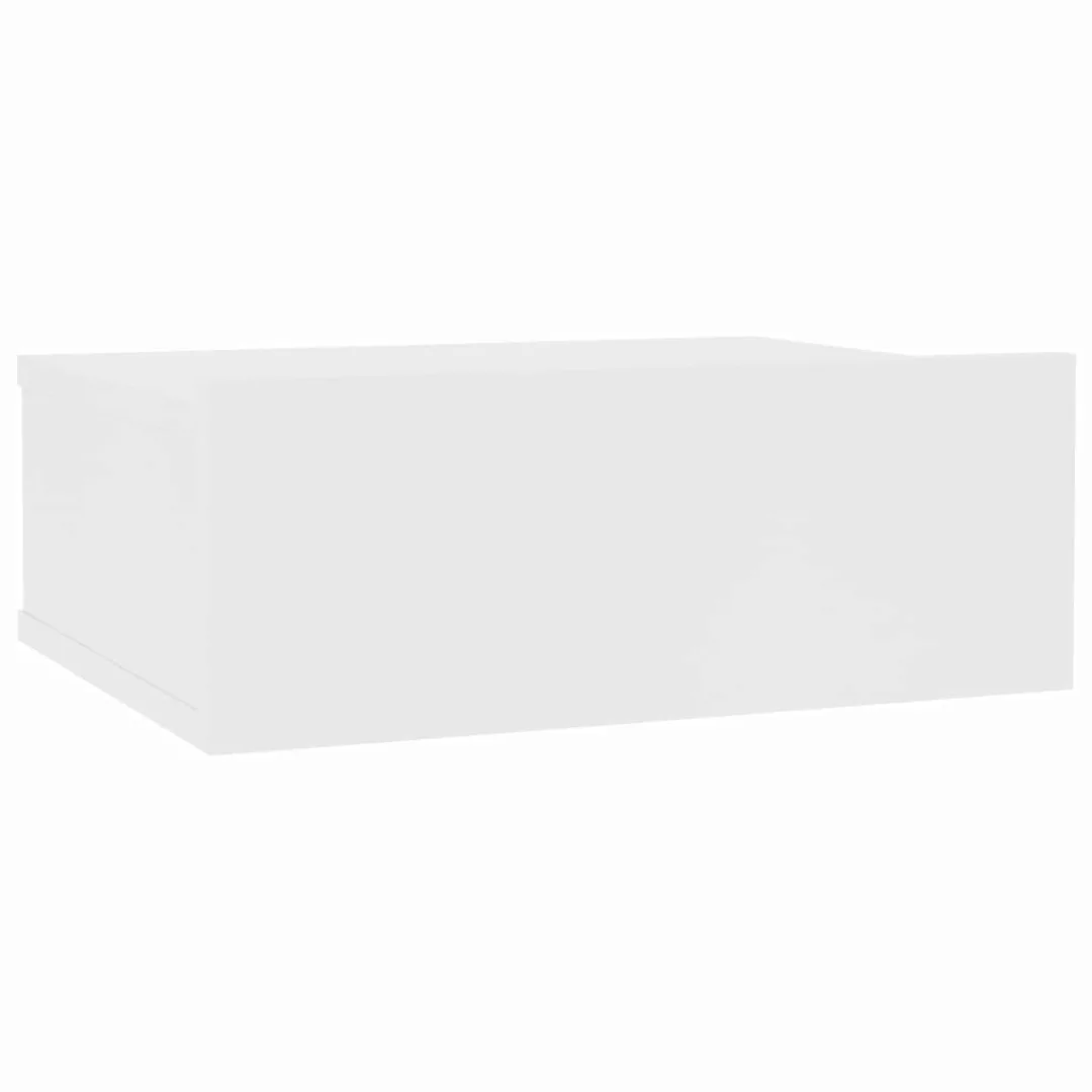 Hängender Nachttisch Weiß 40 X 30 X 15 Cm Spanplatte günstig online kaufen