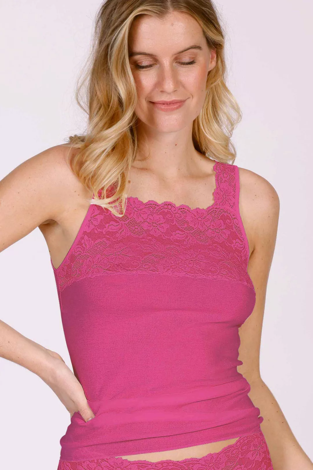 Nina von C Achselhemd Fine Cotton 40 rosa günstig online kaufen