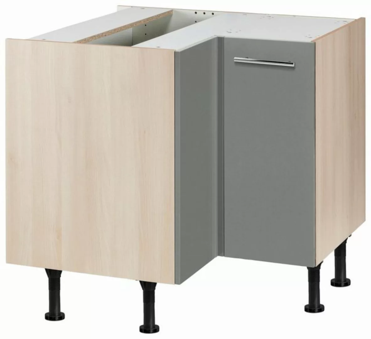 OPTIFIT Eckunterschrank Bern Breite 90x90 cm, mit Tür, höhenverstellbare Fü günstig online kaufen