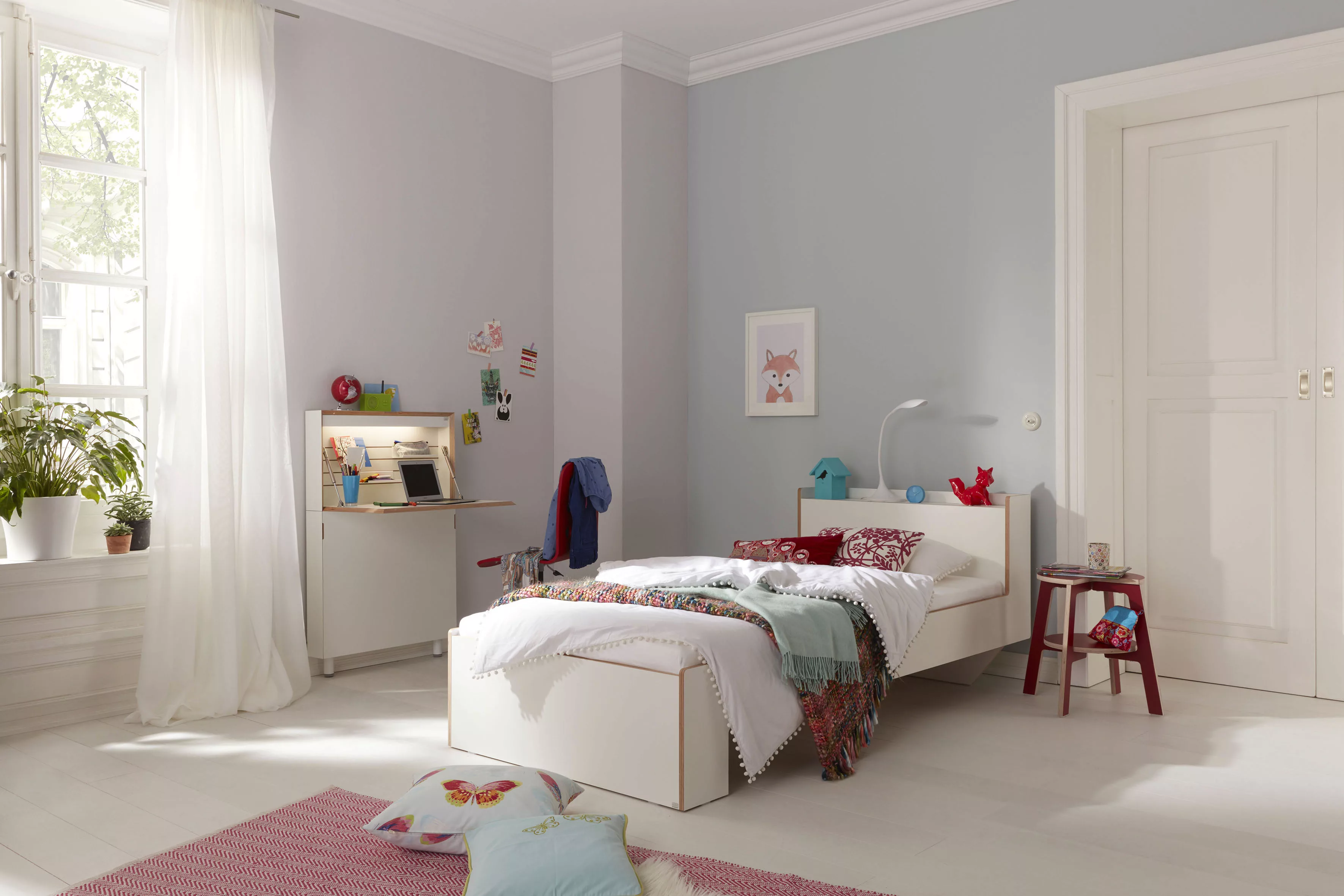 Müller SMALL LIVING Einzelbett "FLAI", mit Kopfteil, klassische Höhe 34 cm günstig online kaufen