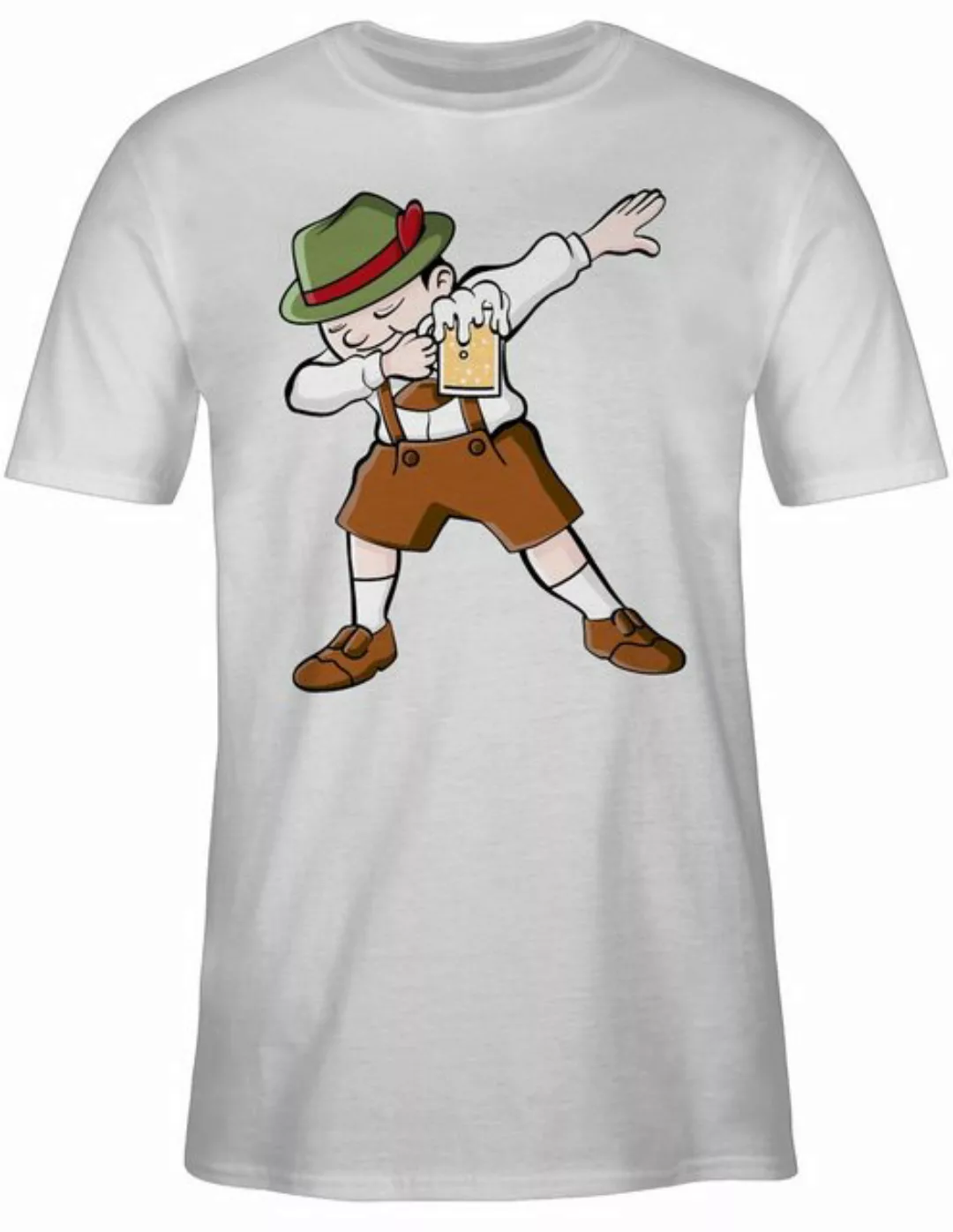 Shirtracer T-Shirt Dabbing Bayern Lederhosen Mode für Oktoberfest Herren günstig online kaufen