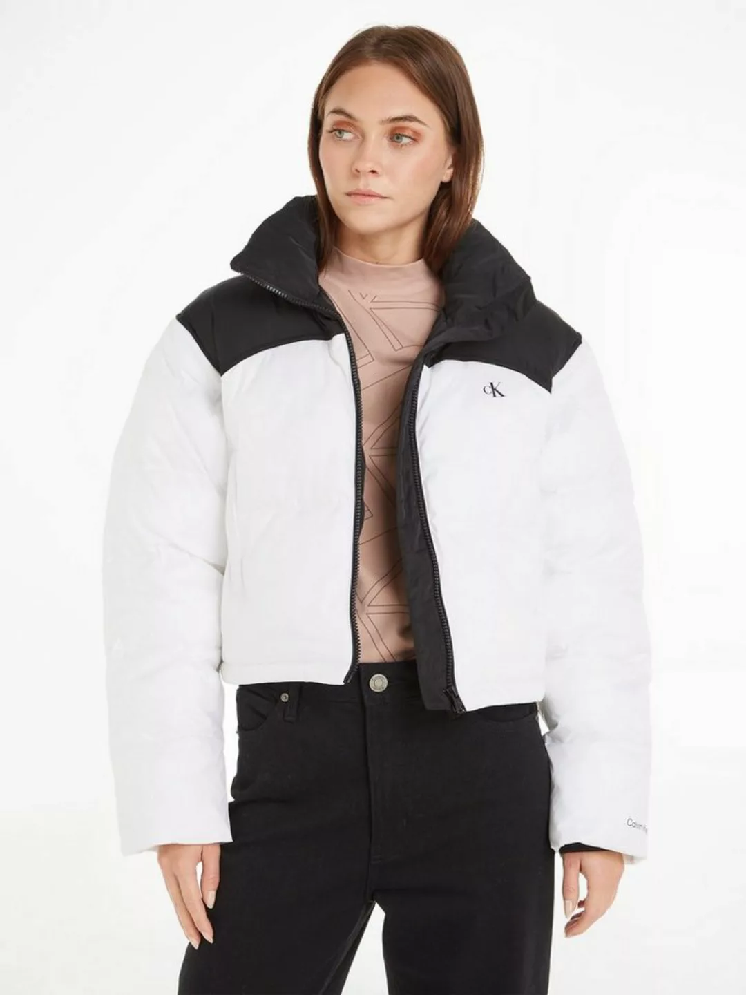 Calvin Klein Jeans Outdoorjacke BLOCKED CROPPED PUFFER günstig online kaufen